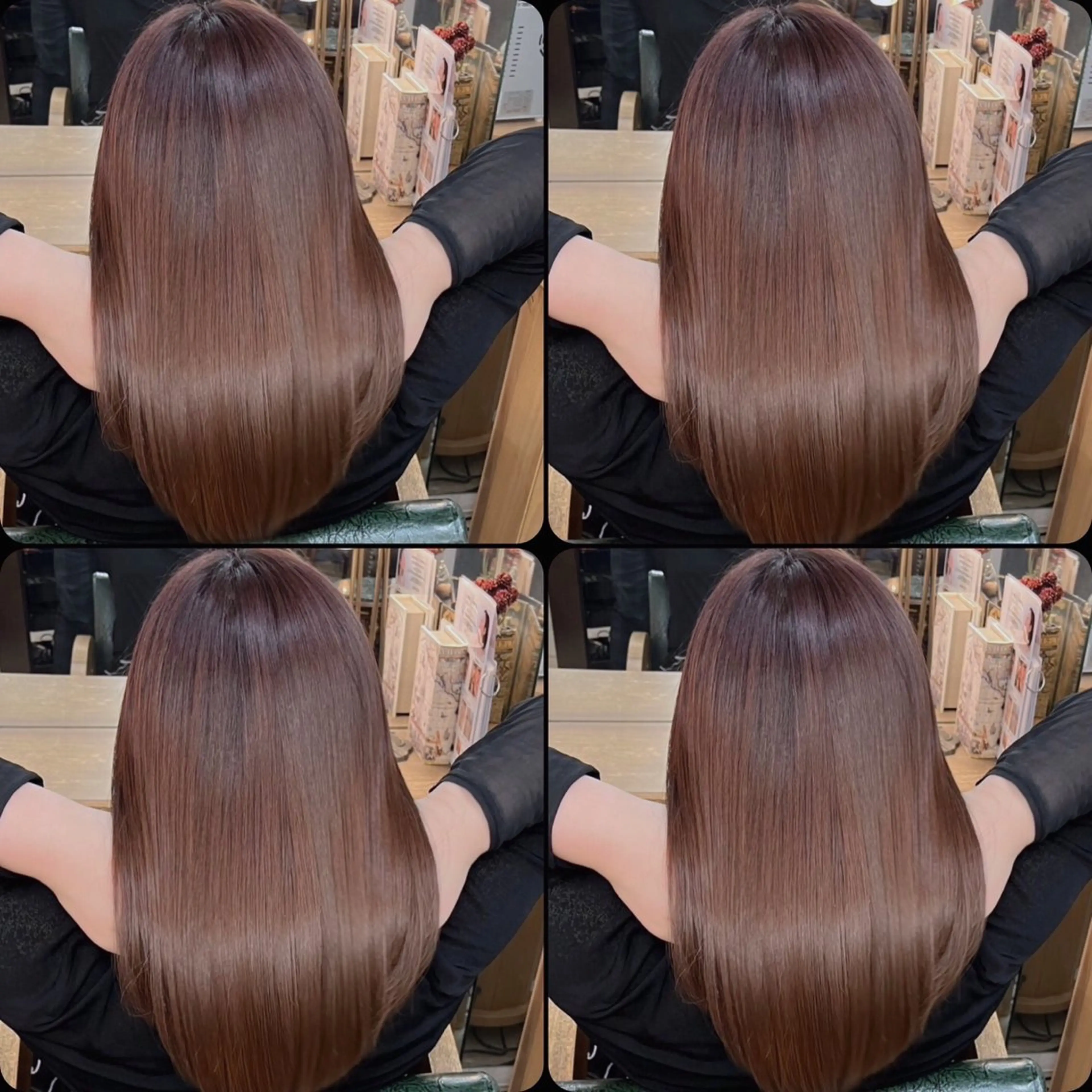 セミロング 髪質改善 酸性ストレート ❤︎大人シック ベージュrihoのヘアスタイル