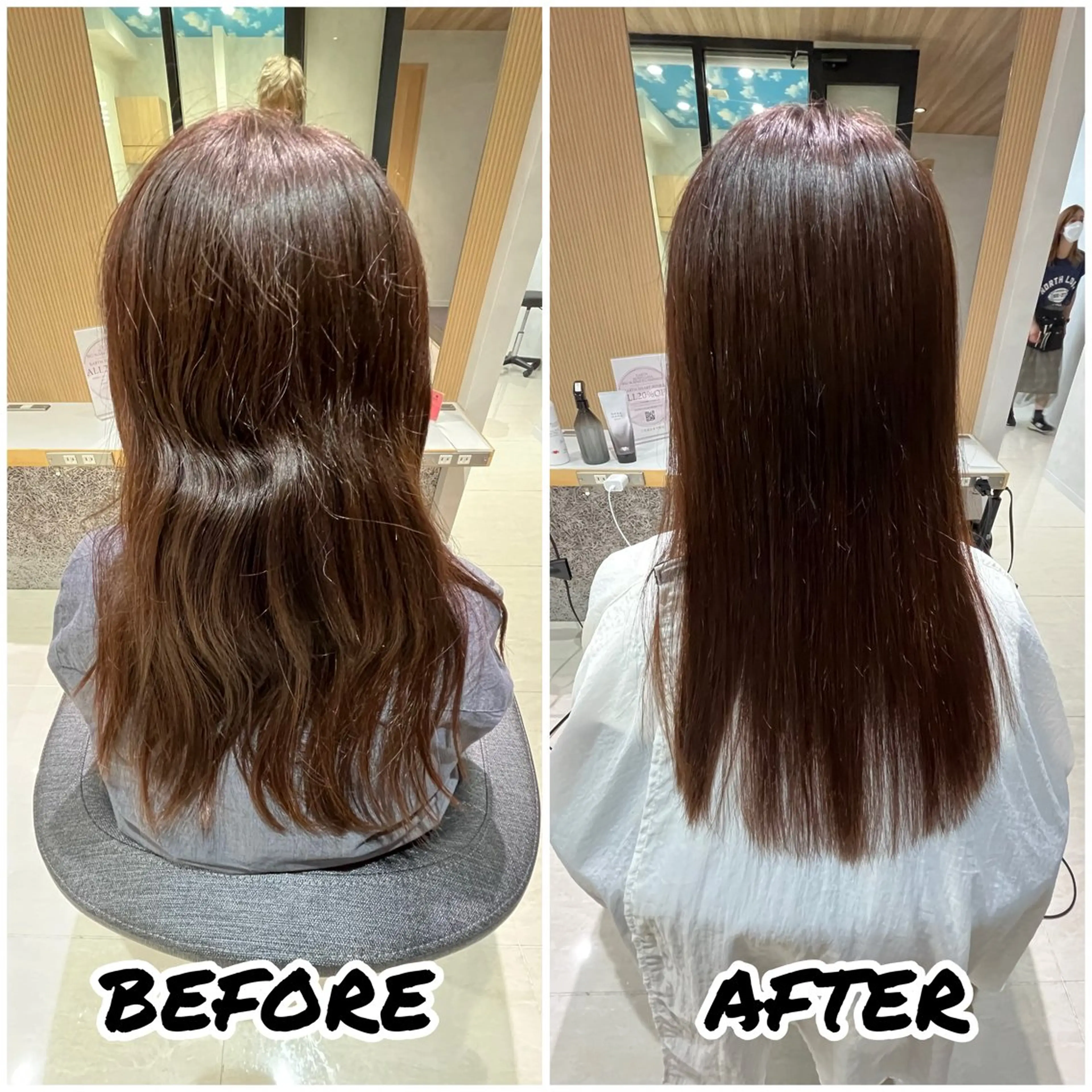 ロング カット 縮毛矯正 トリートメント 髪質改善美容師 鈴木のヘアスタイル