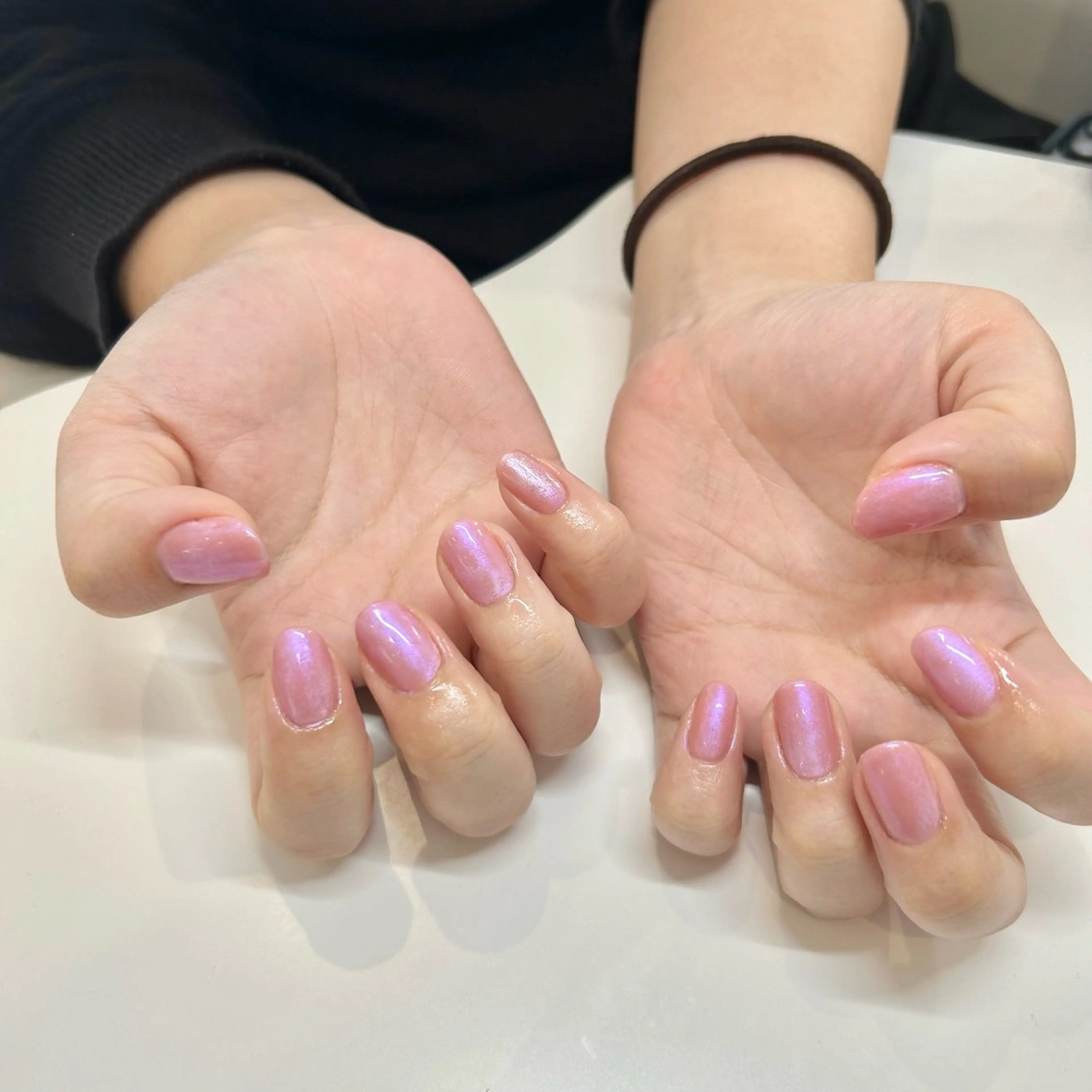 ネイル ピンク パープル ハンドネイル Uzuki ／ROCCOnailのネイルデザイン