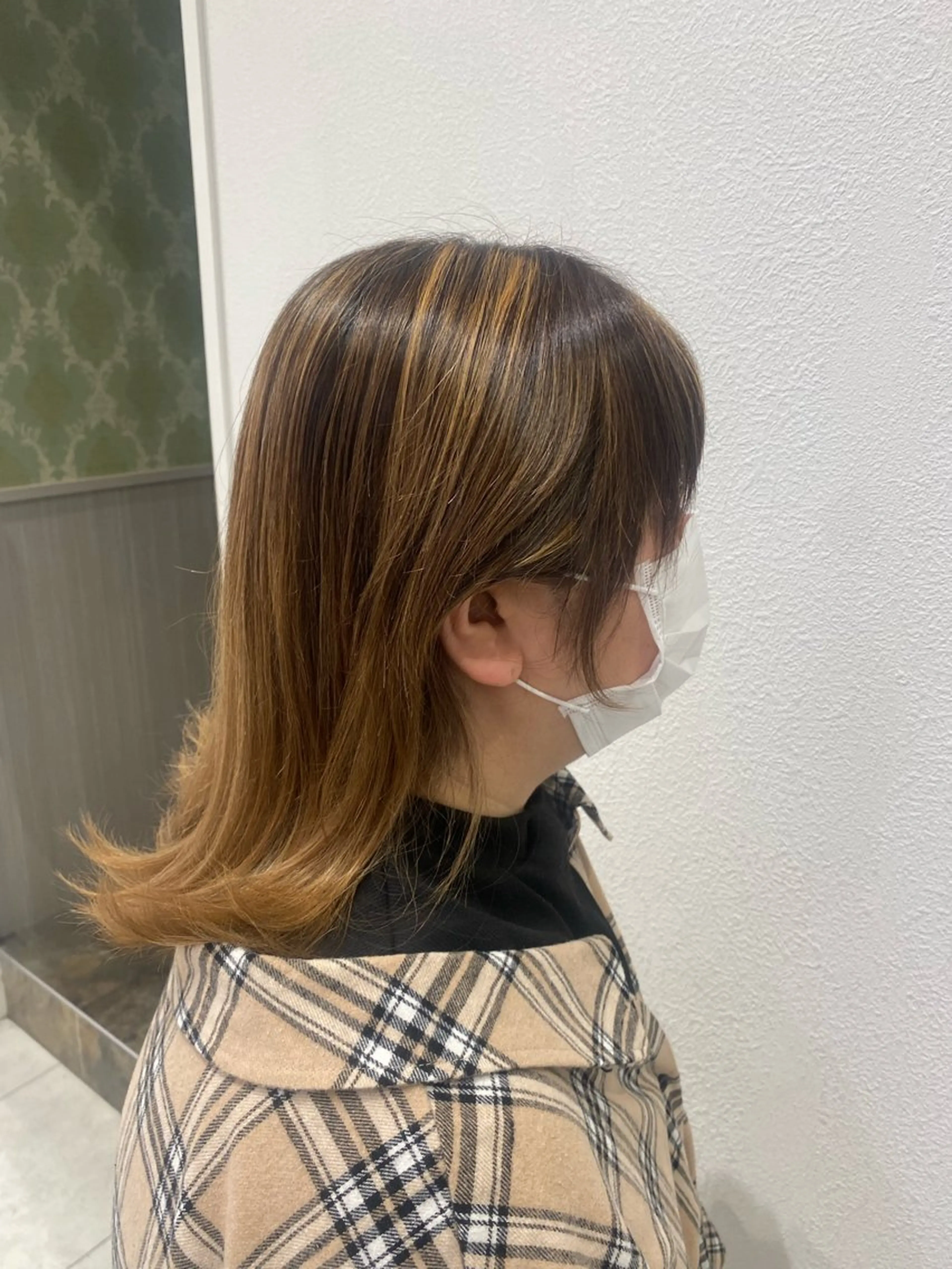 セミロング 顔周りカット 🩶米澤 美月🩶のヘアスタイル