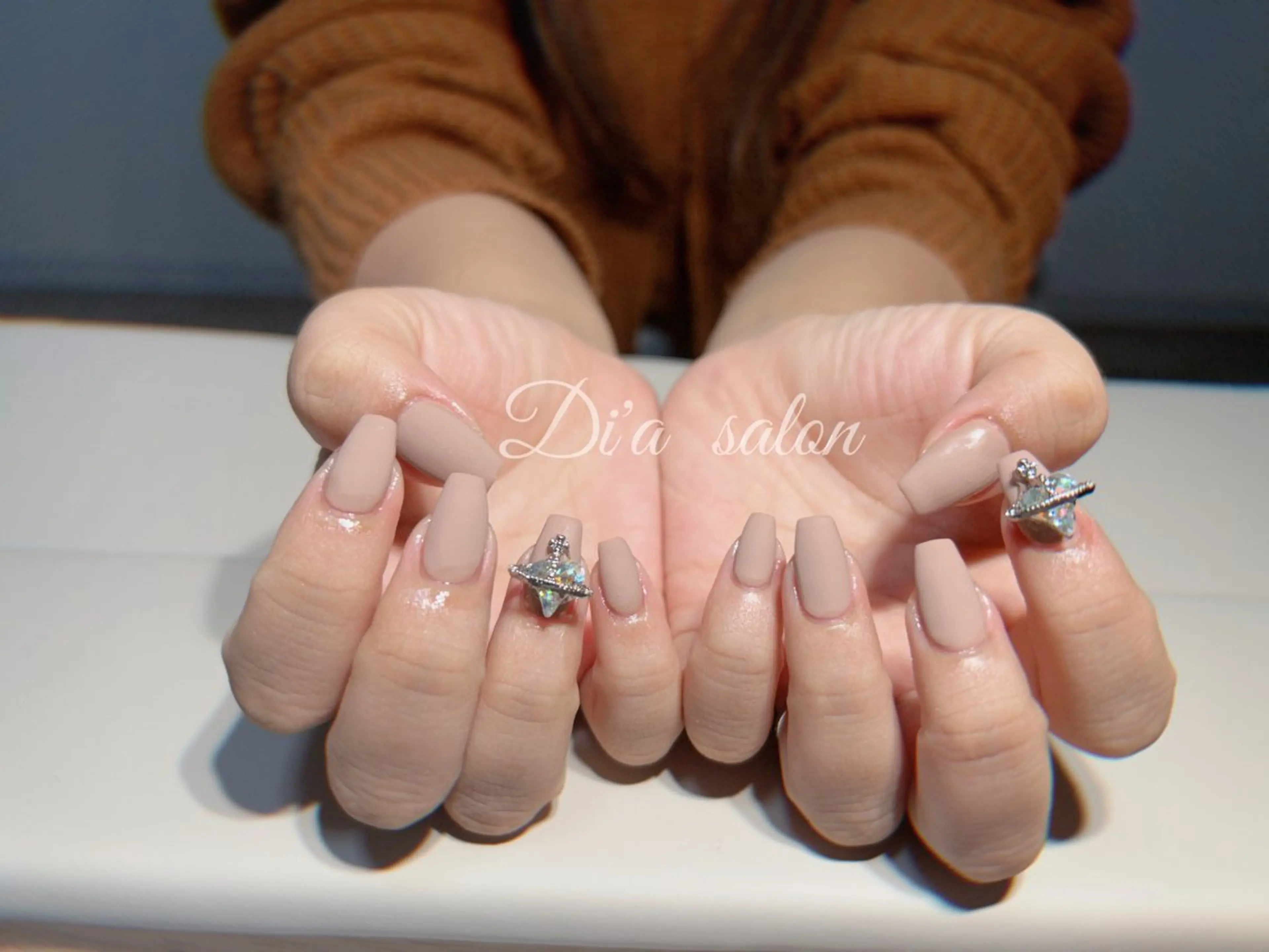 ネイル マットネイル ハンドネイル di'a salonのネイルデザイン