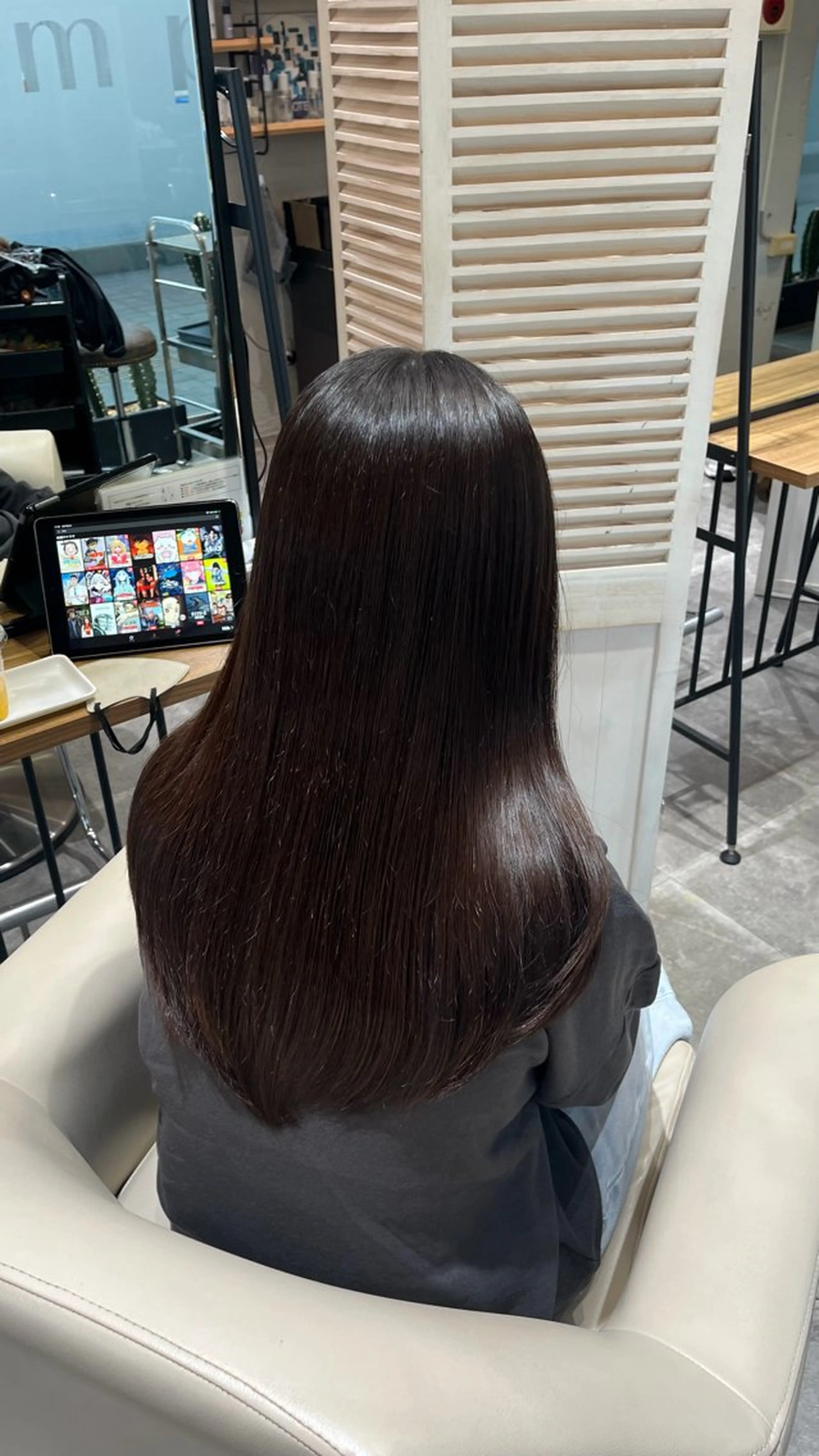 ロング パーマ 縮毛矯正 縮毛矯正 トリートメント Glimpseあやね 🎀大濠/髪質改善のヘアスタイル