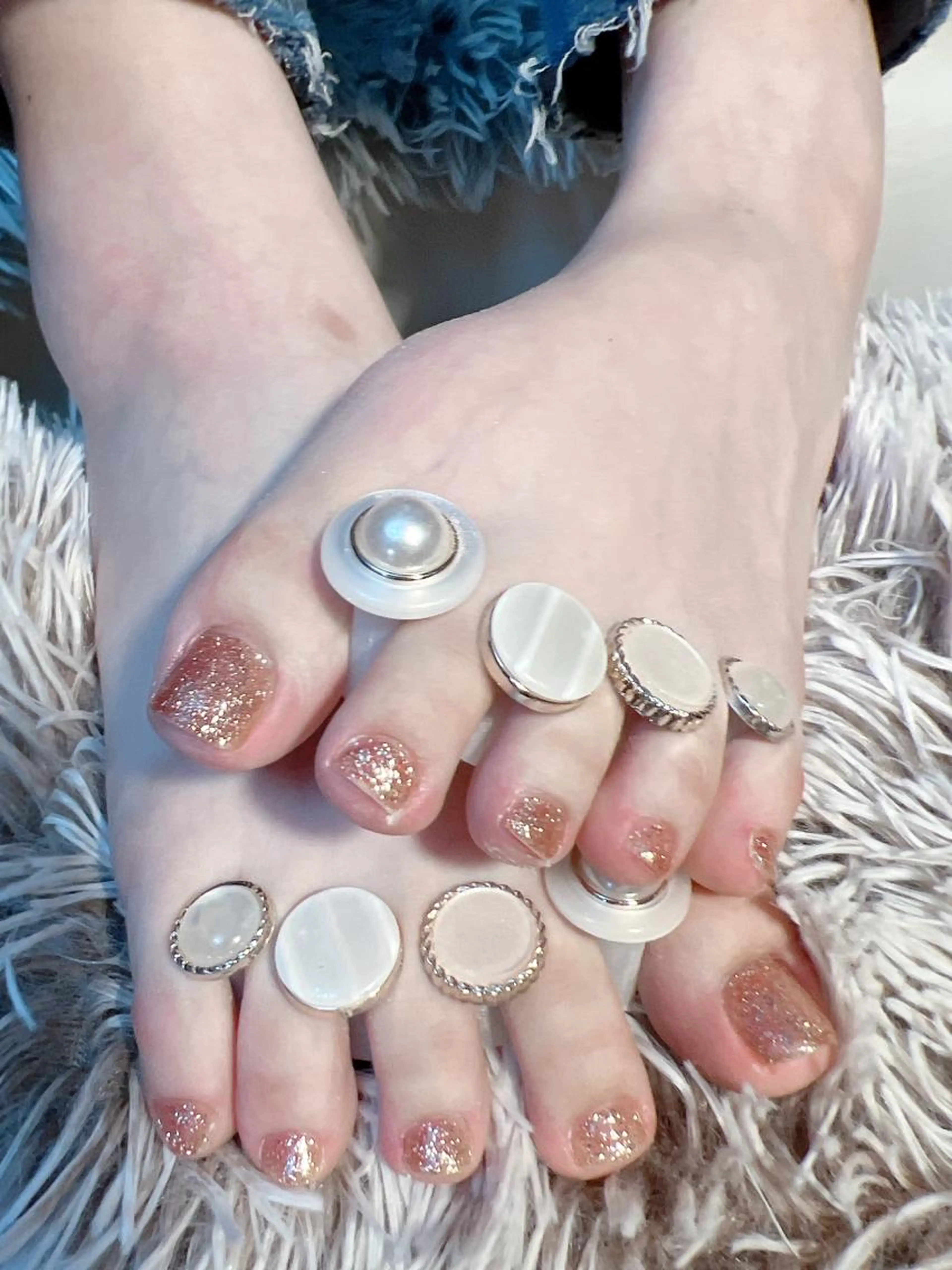 Hand&Foot・set （ワンカラー&ラメグラ）10960→9000 オフ別途+500円の写真