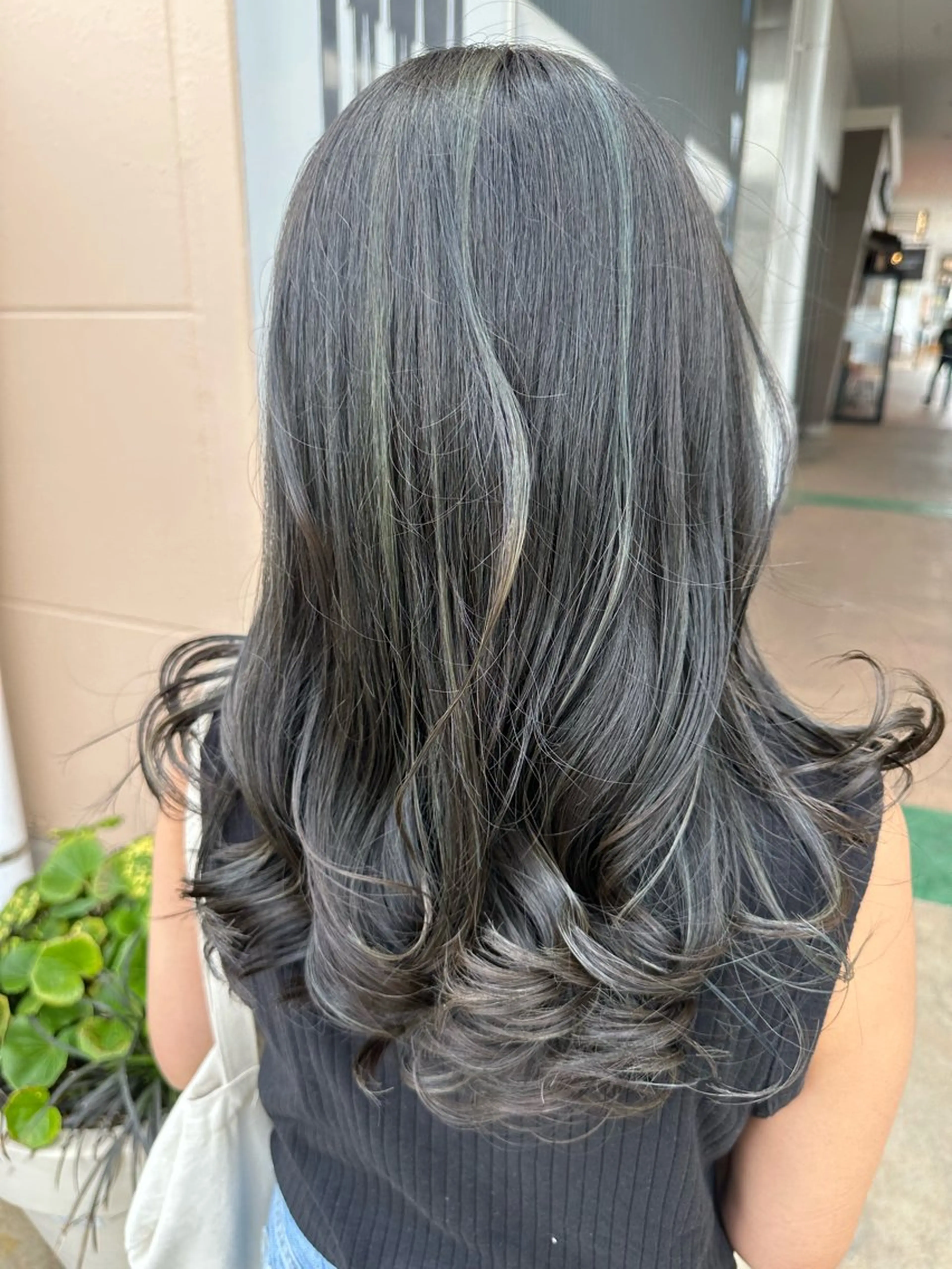 ロング カラー ボブ/ゆるふわ ボブパーマ/とういのヘアスタイル