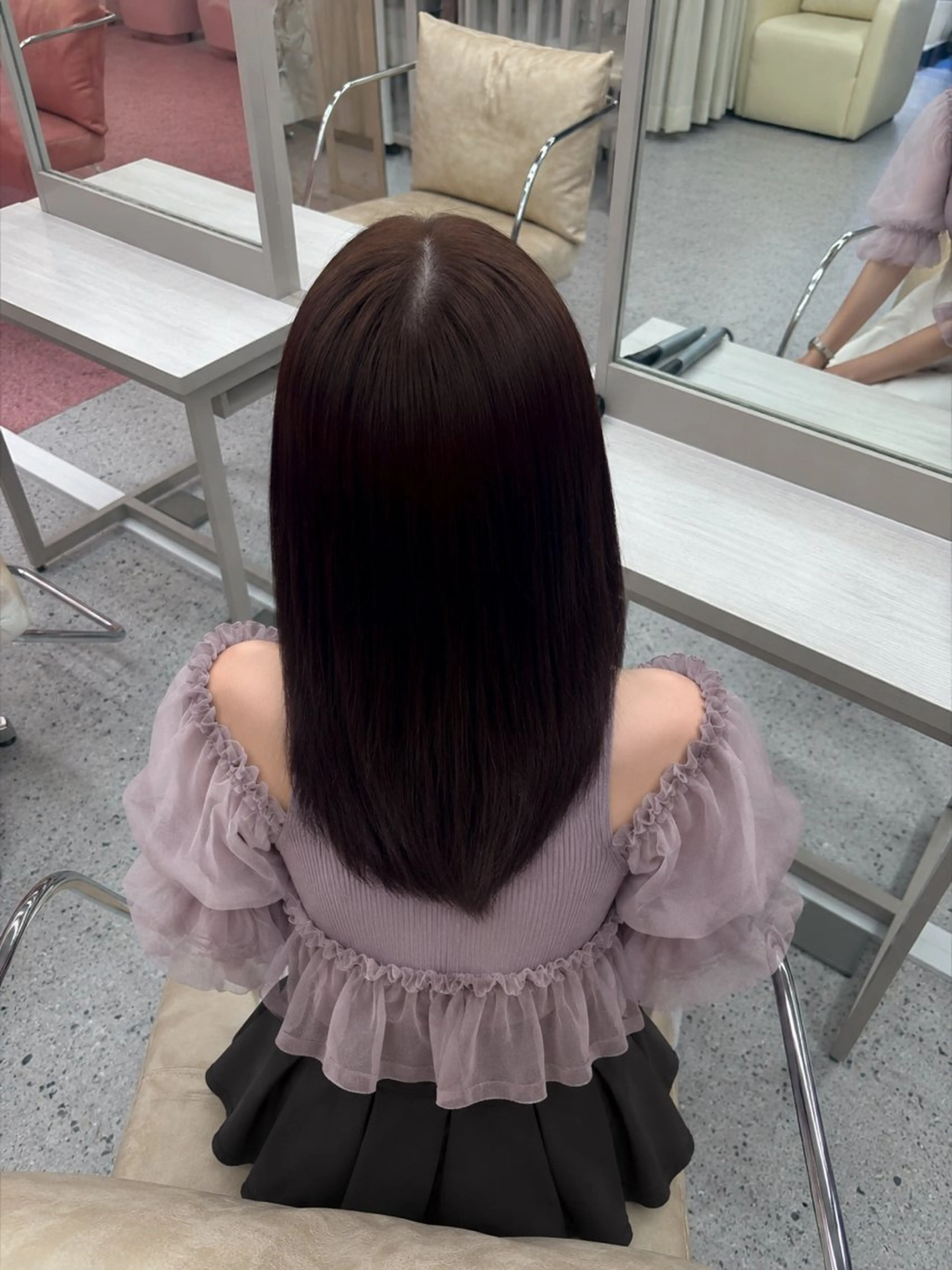 カラー ブラウンカラー 透明感カラー ピンクカラー COCO_kaho カラー/髪質改善のヘアスタイル
