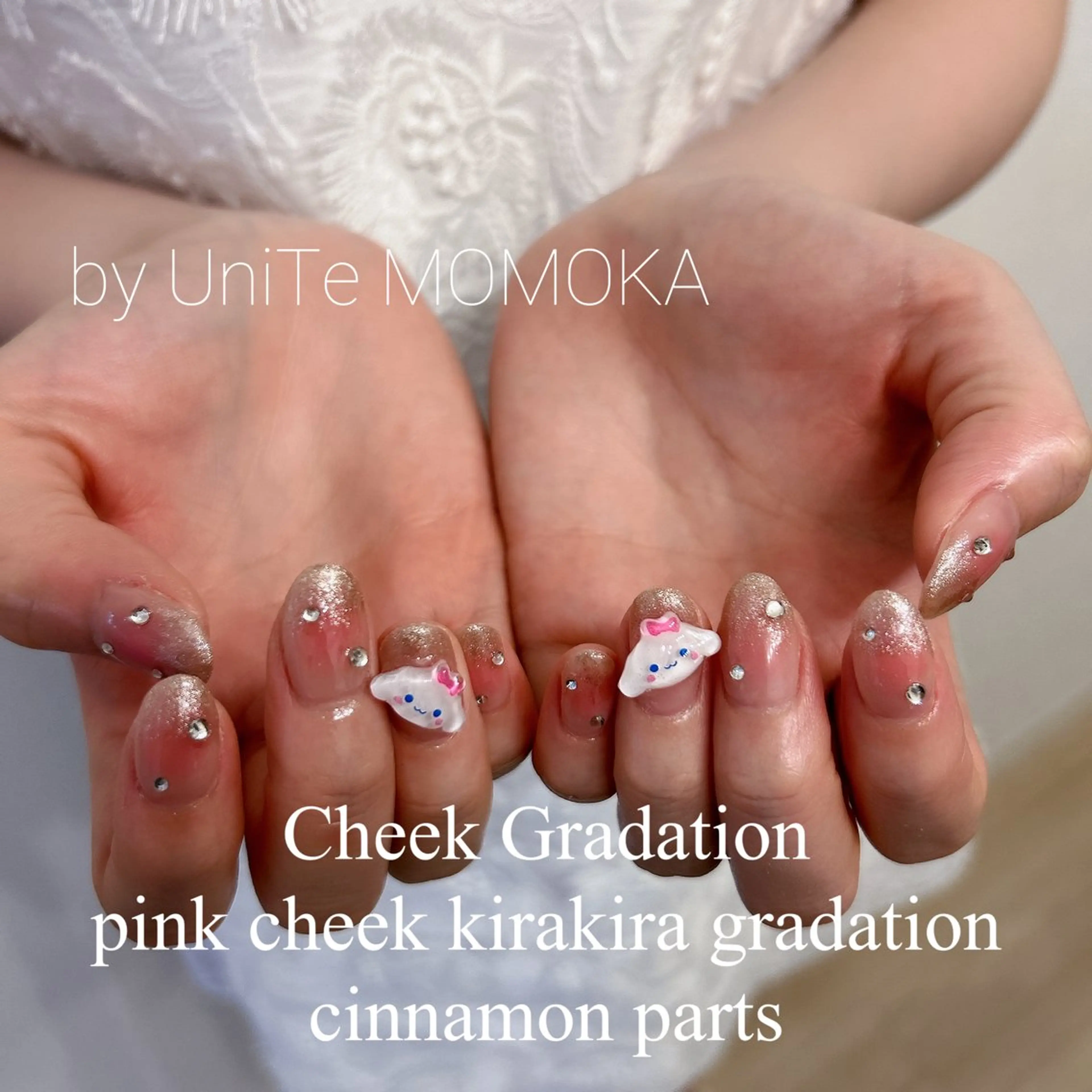 ネイル チークネイル Momo nailsalonのネイルデザイン