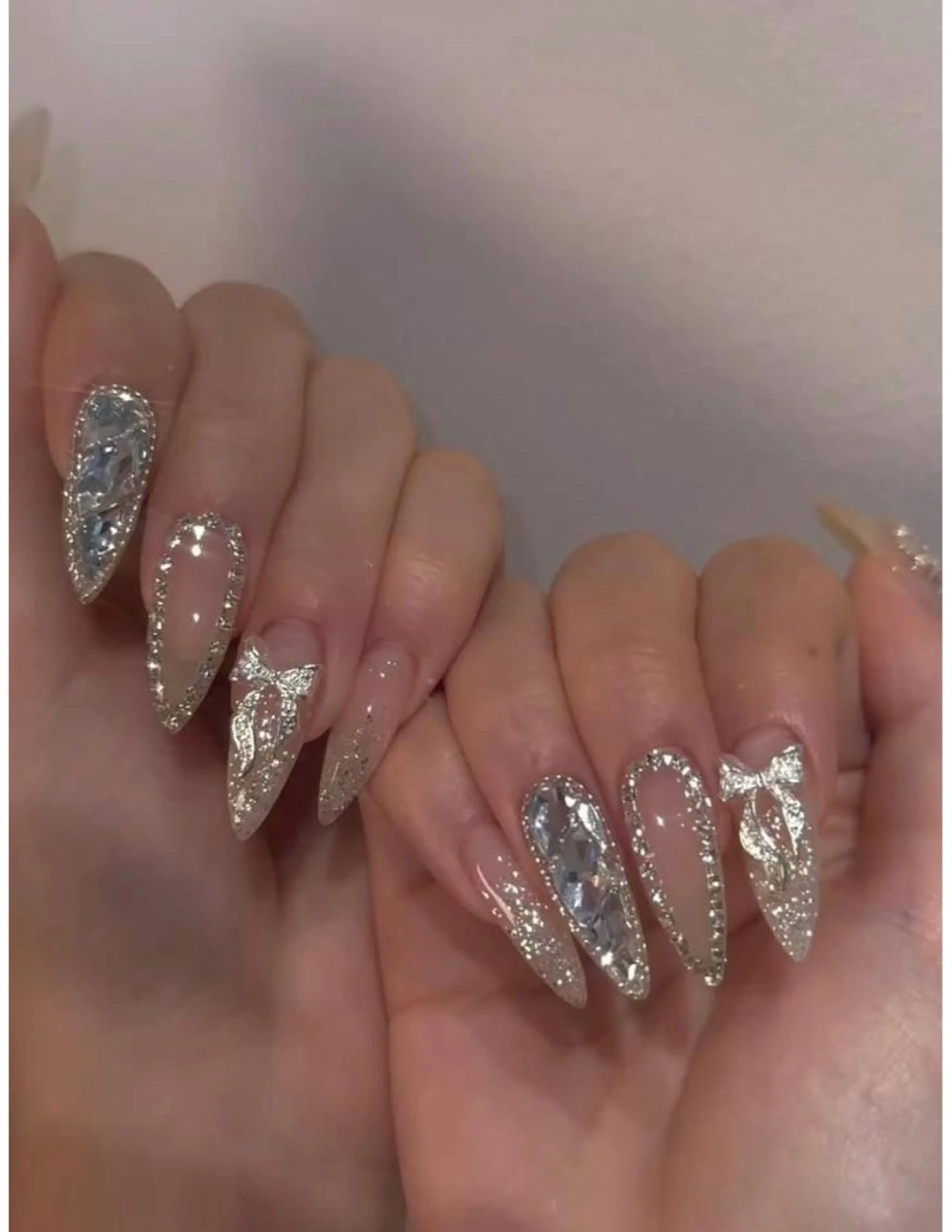 ネイル オーロラネイル ブルー チークネイル フットネイル フレンチネイル ハンドネイル REI レイのネイルデザイン