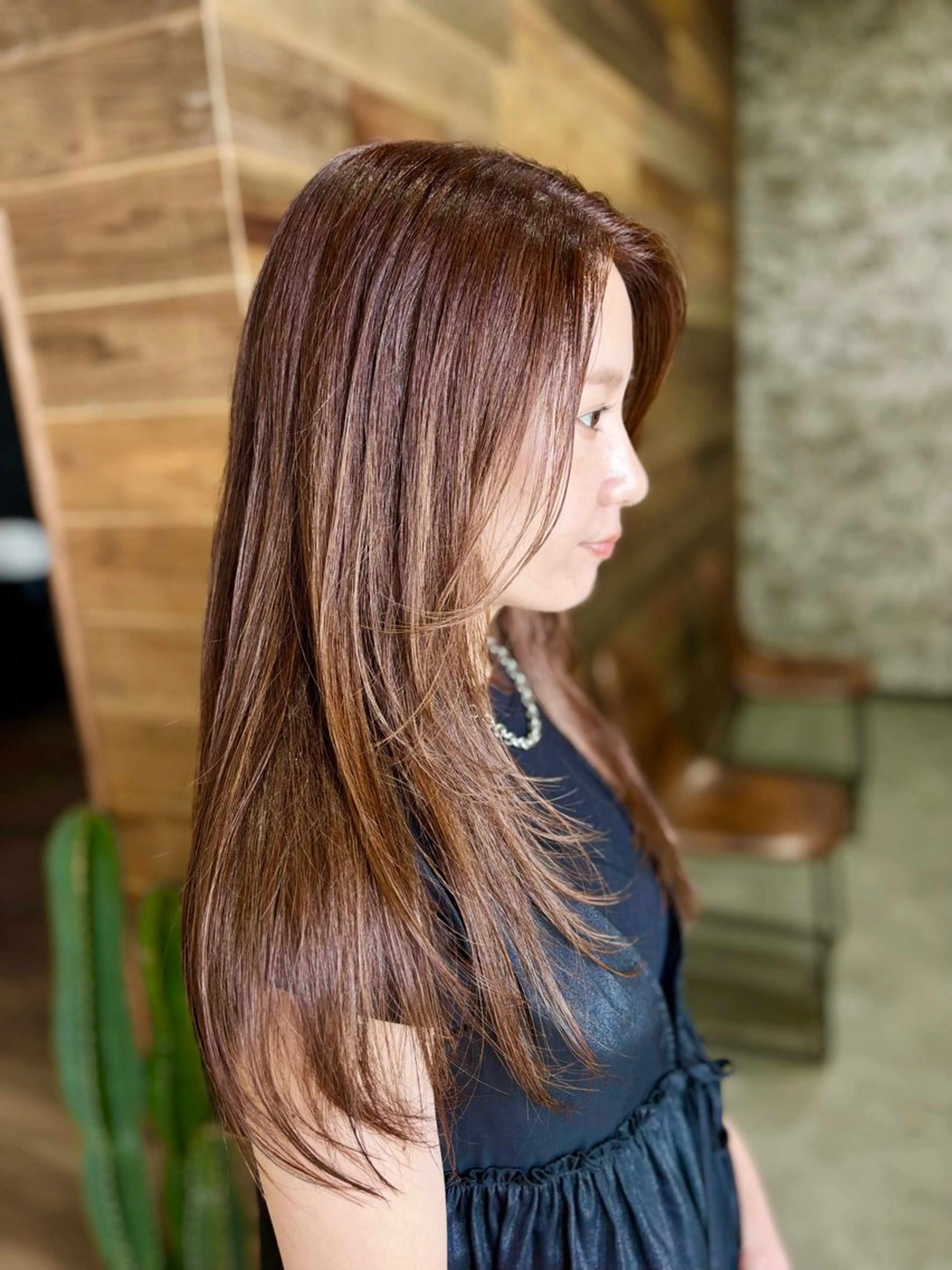 ロング レイヤーカット カット ヘアカラー ヘッドスパ yoshihara yuukiのヘアスタイル