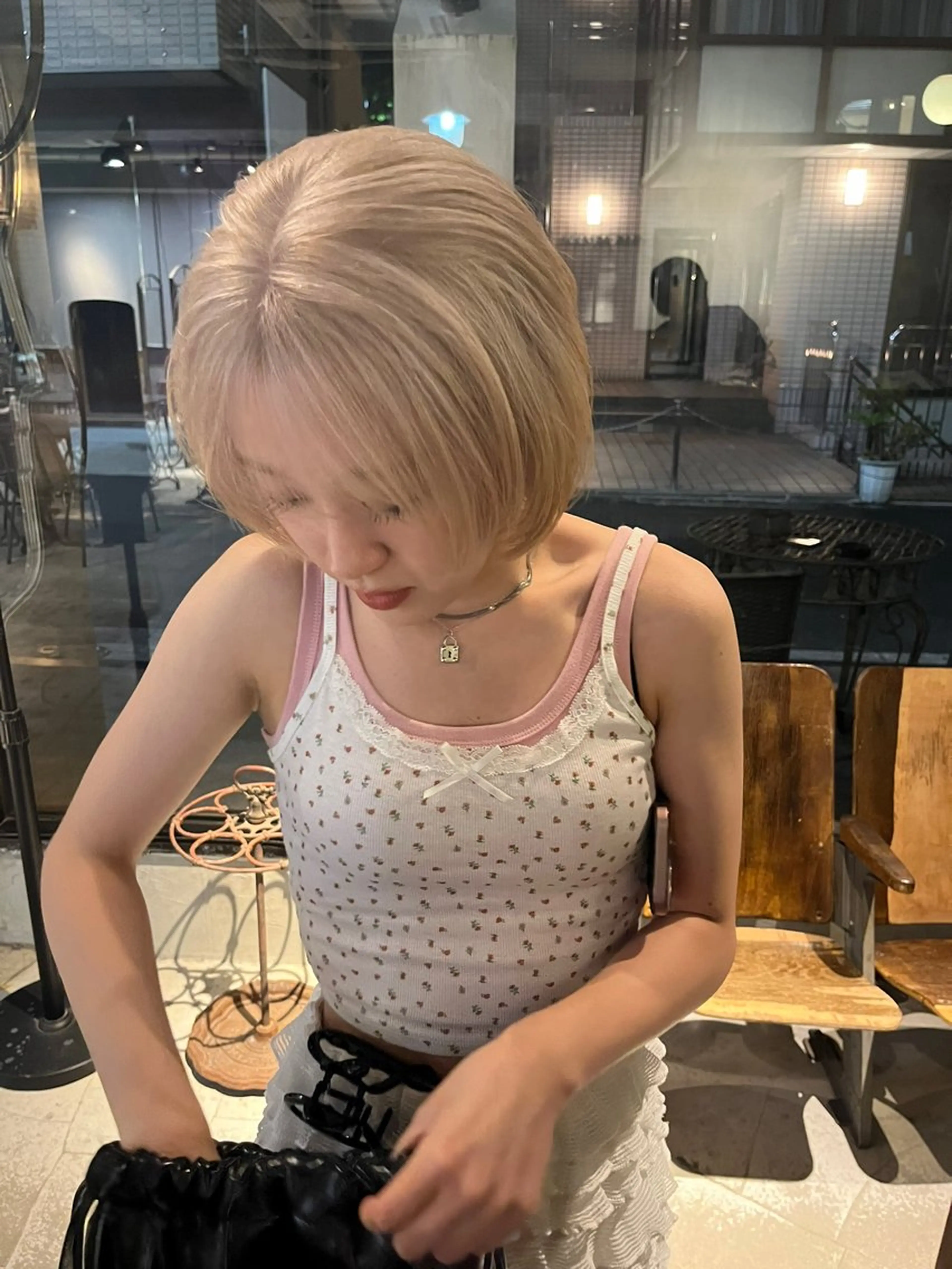 ショート カラー カット ヘアカラー トリートメント ヘアセット ハイトーン/美髪矯正 🍃大江拓実のヘアスタイル