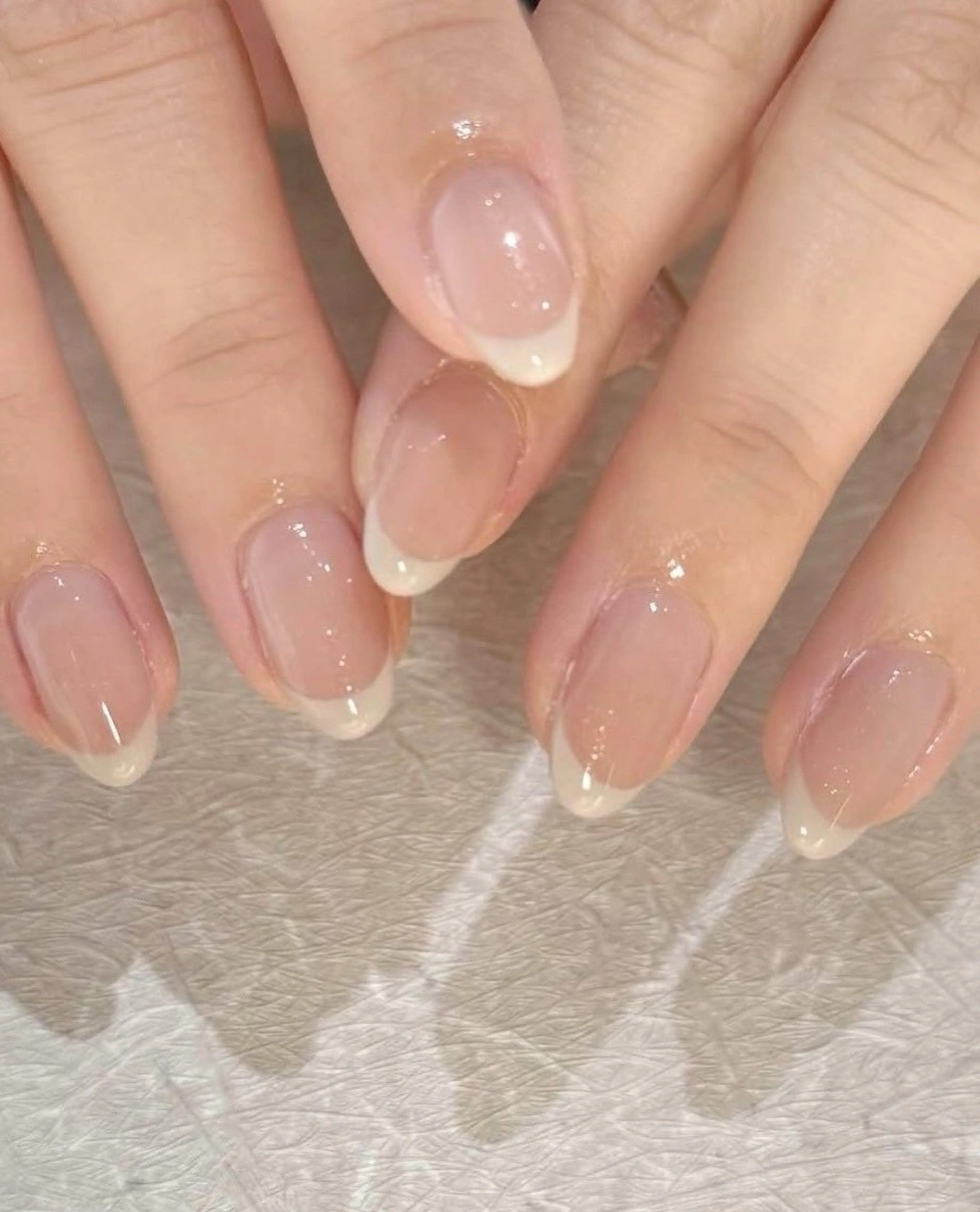 【大人かわいい🌸】白or黒フレンチ/オフ無料/目安120分の写真