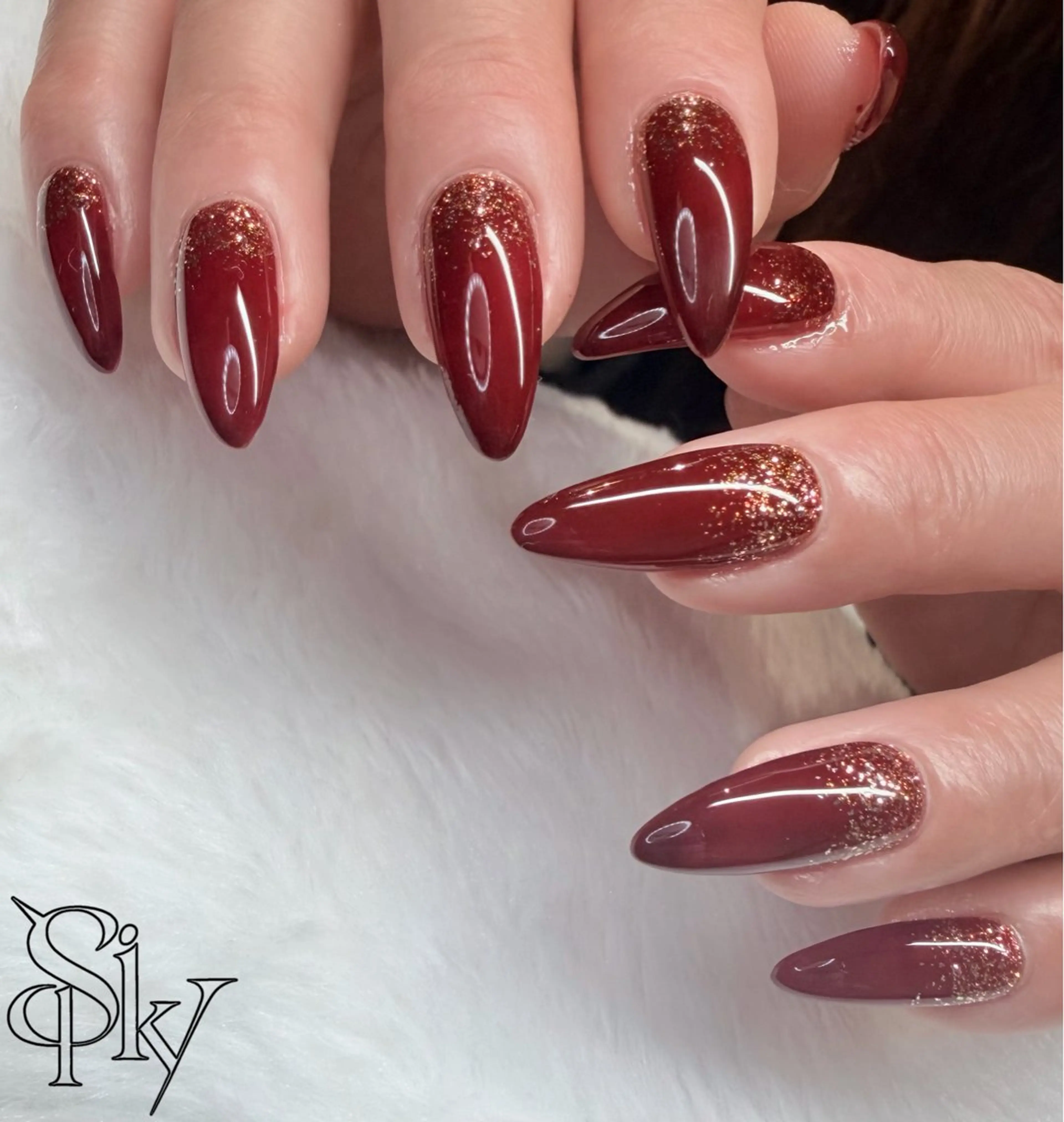 ネイル ハンドネイル Spiky とうげ ふうかのネイルデザイン