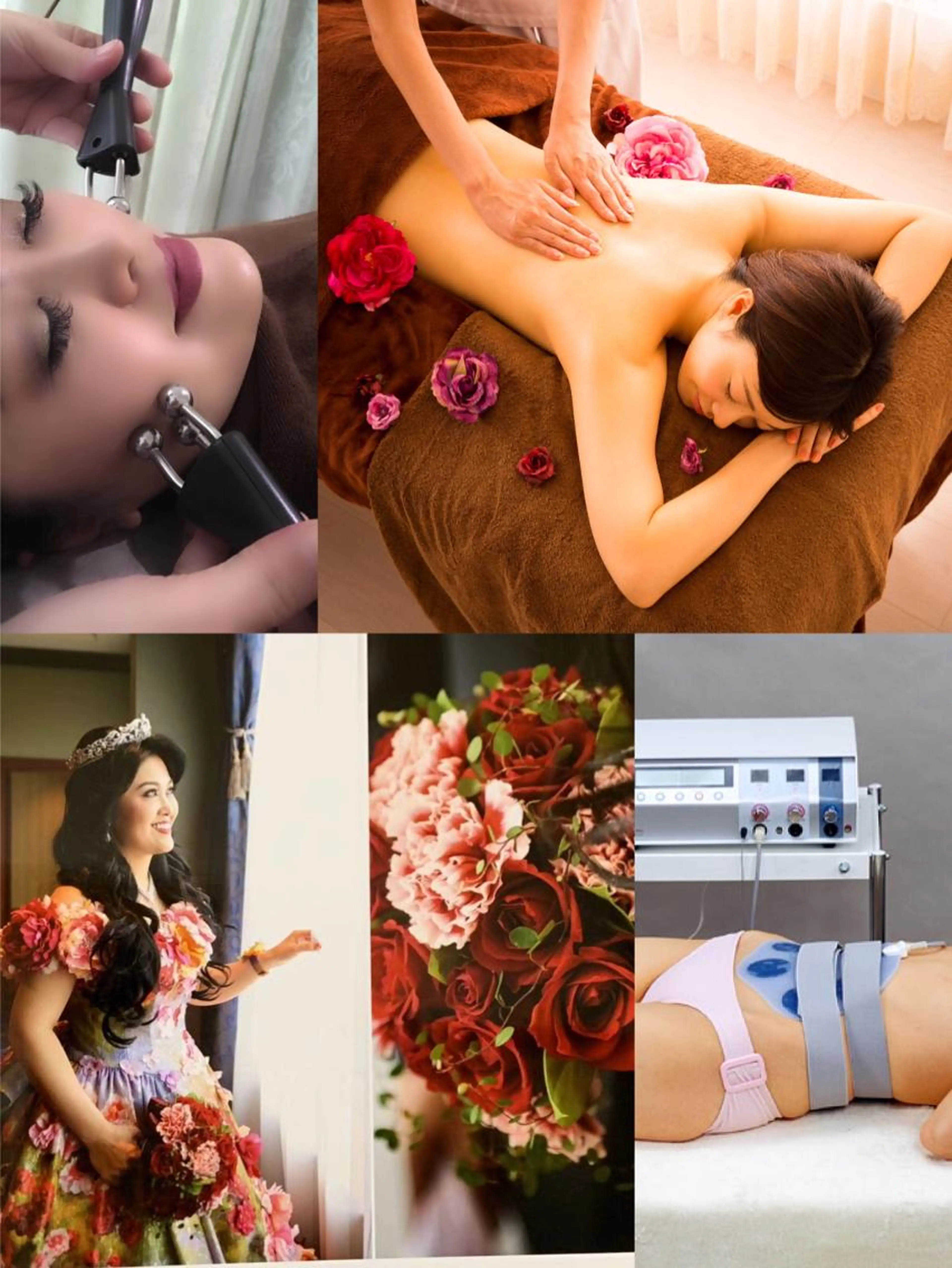 14☆【瞬間立体小顔🌸&美白】ハイパー×EMSキャビ立体顔筋&美白EGFパック70分6,880円の写真