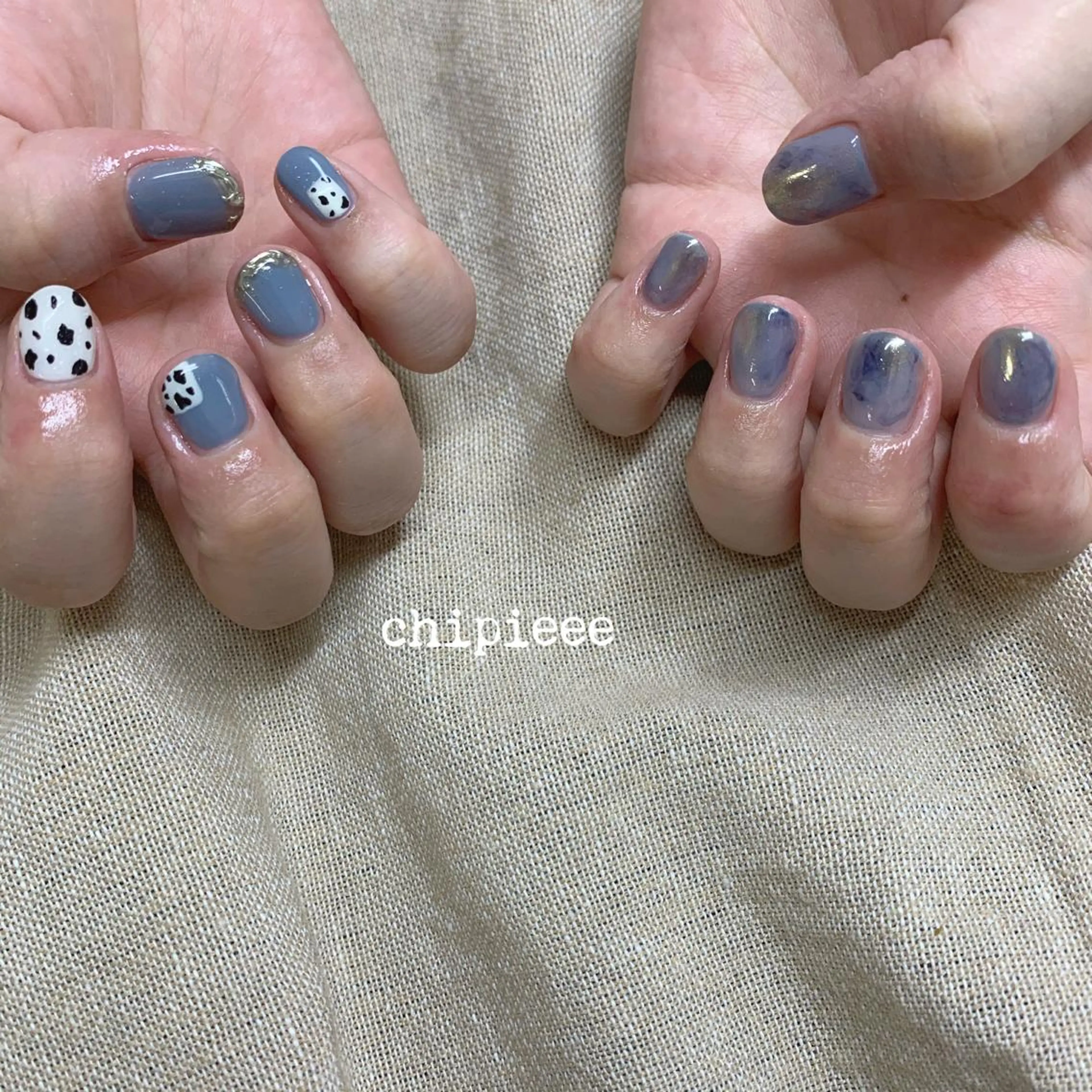 ネイル ミラーネイル . SHIORIのネイルデザイン