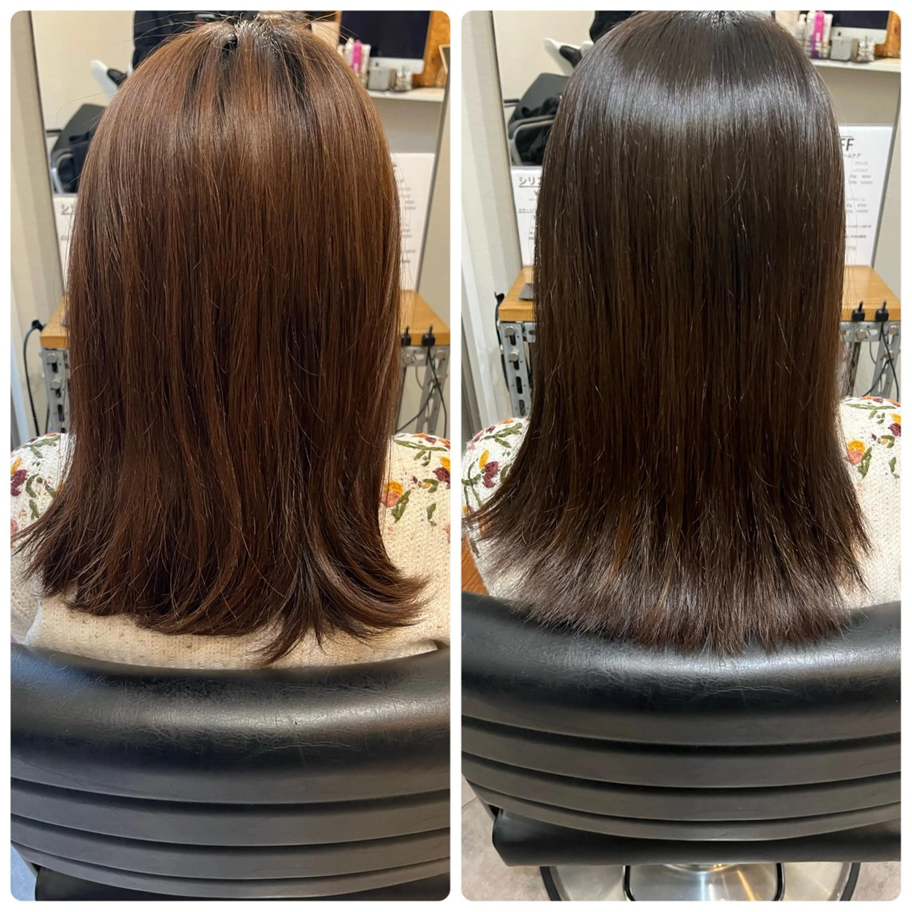 ミディアム カラー ヘアカラー トリートメント OFF YUYAのヘアスタイル