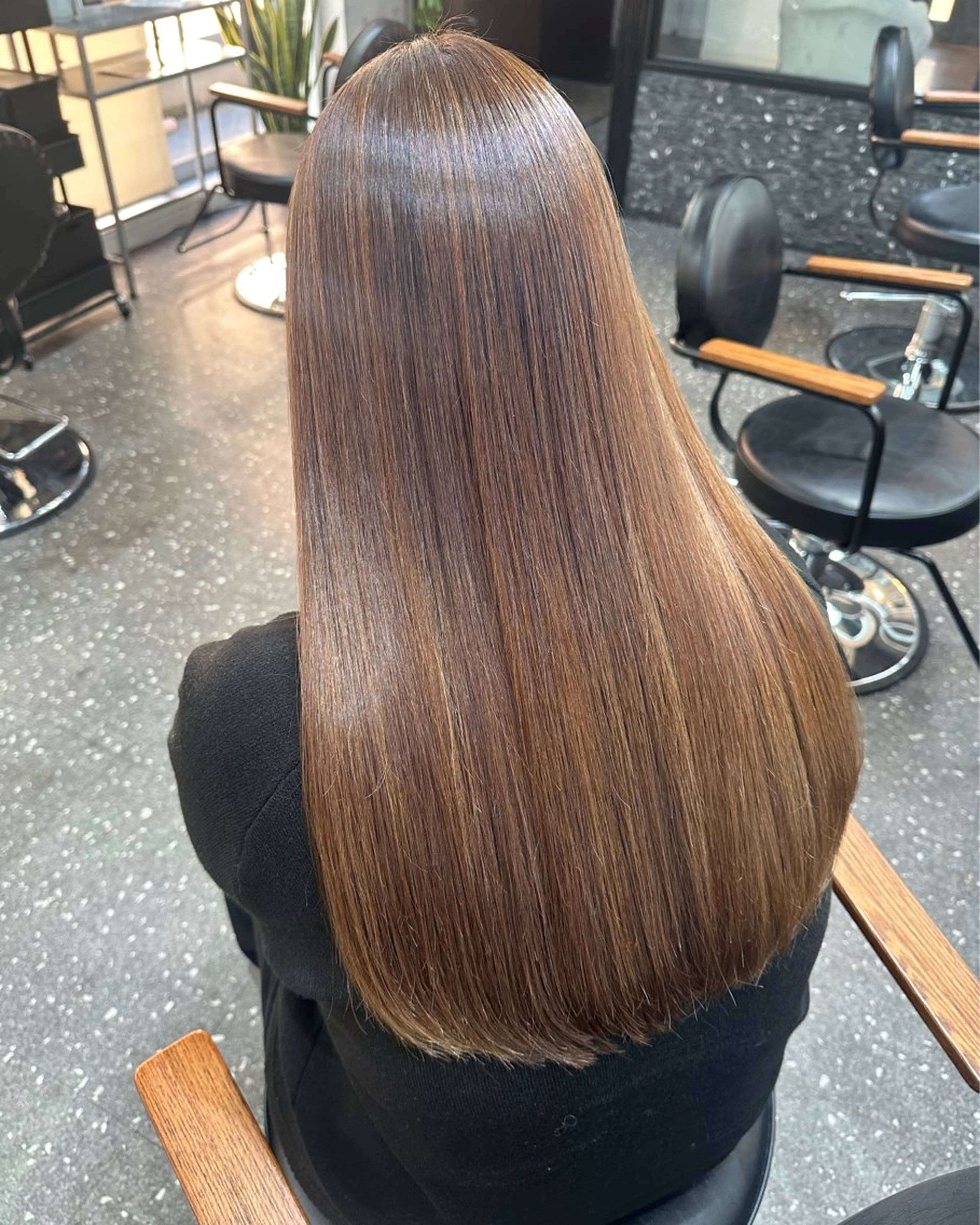 ロング パーマ カット 縮毛矯正 トリートメント 髪質改善⭐️縮毛矯正 中野⭐️Rinaのヘアスタイル