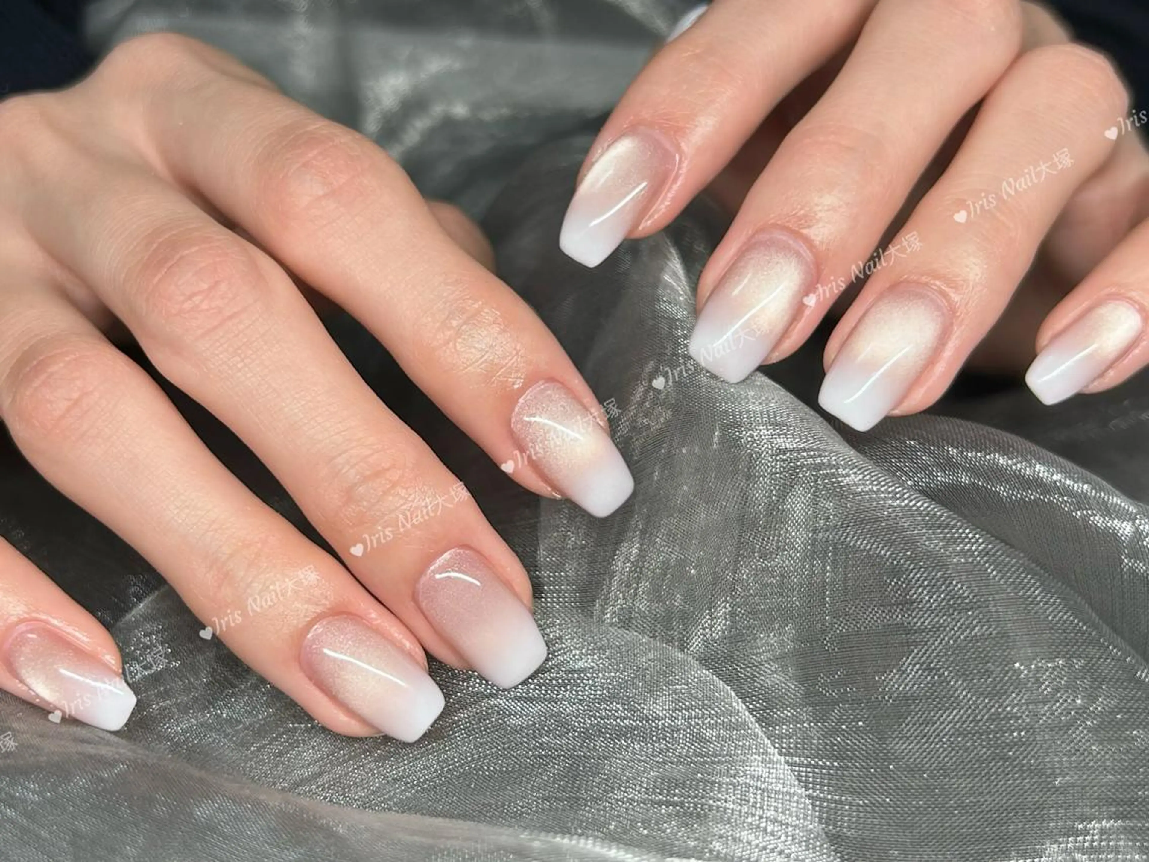 ネイル フレンチネイル 💕藤江 月🌸🍒のネイルデザイン