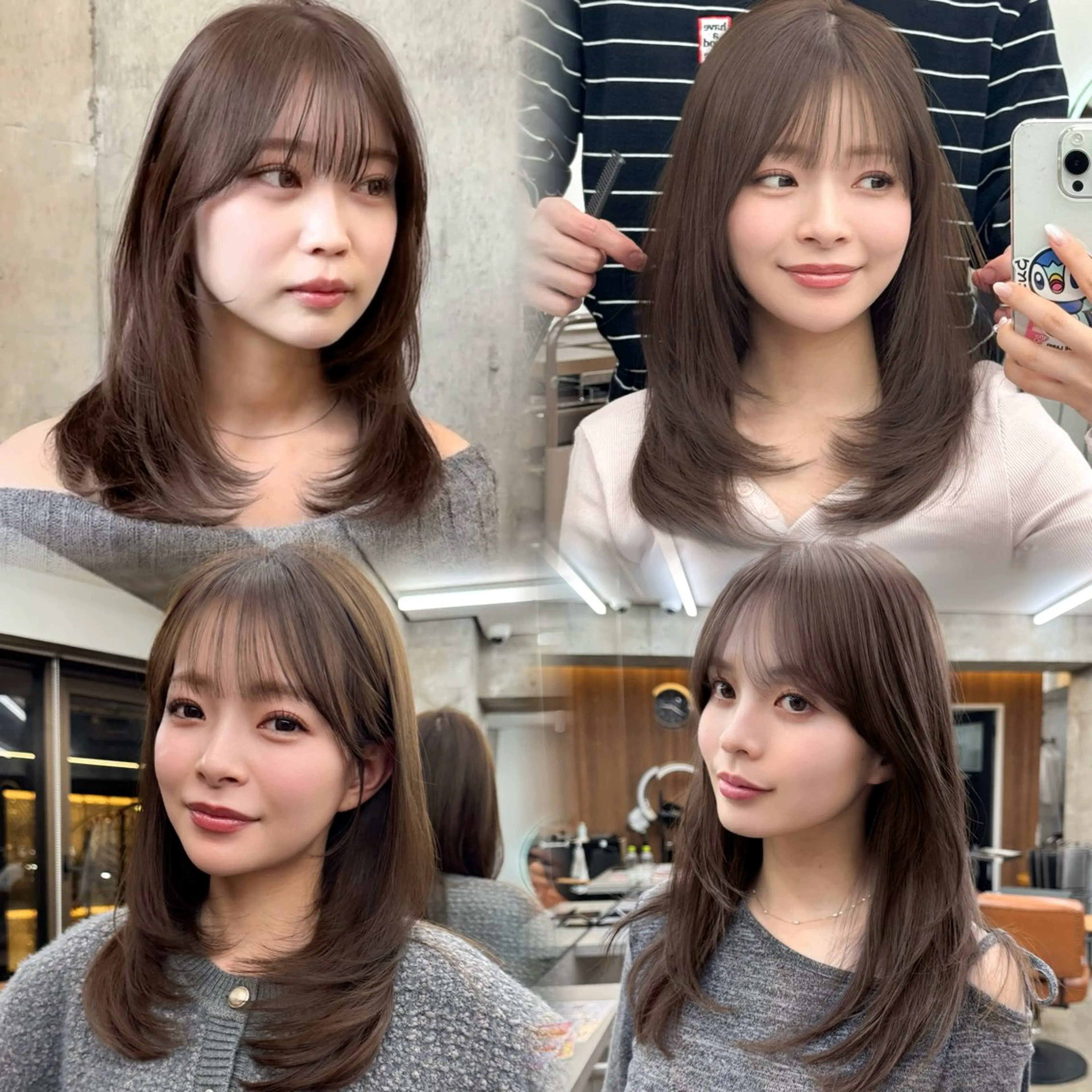 ✂️ミディアムレイヤー限定✂️880円格安カット/メニュー詳細有り⚠️【🈳どこでもご案内できます💪🏻】時間指定無しの写真