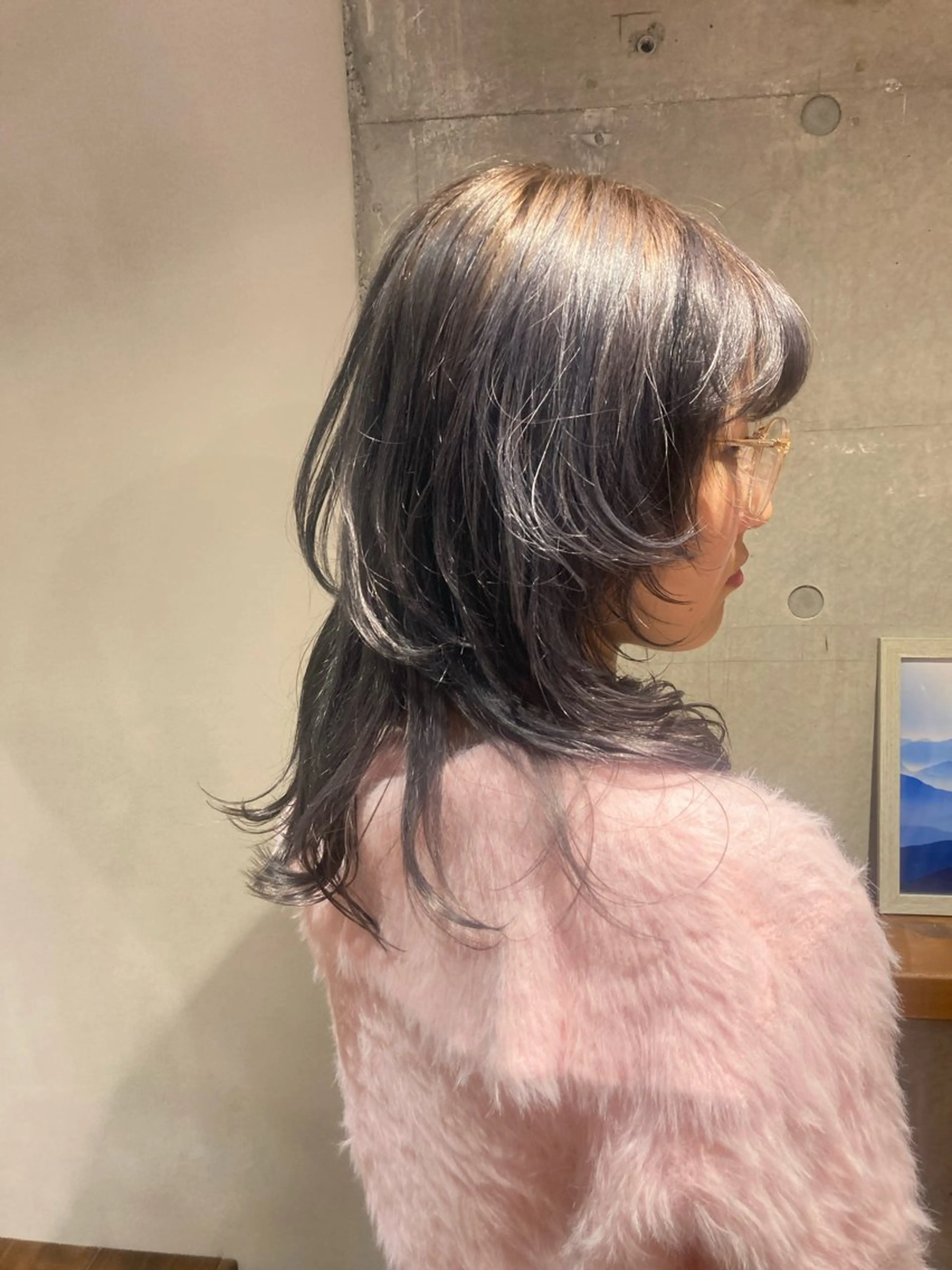 セミロング カラー 横浜美容室/暖色系 michika🌹のヘアスタイル