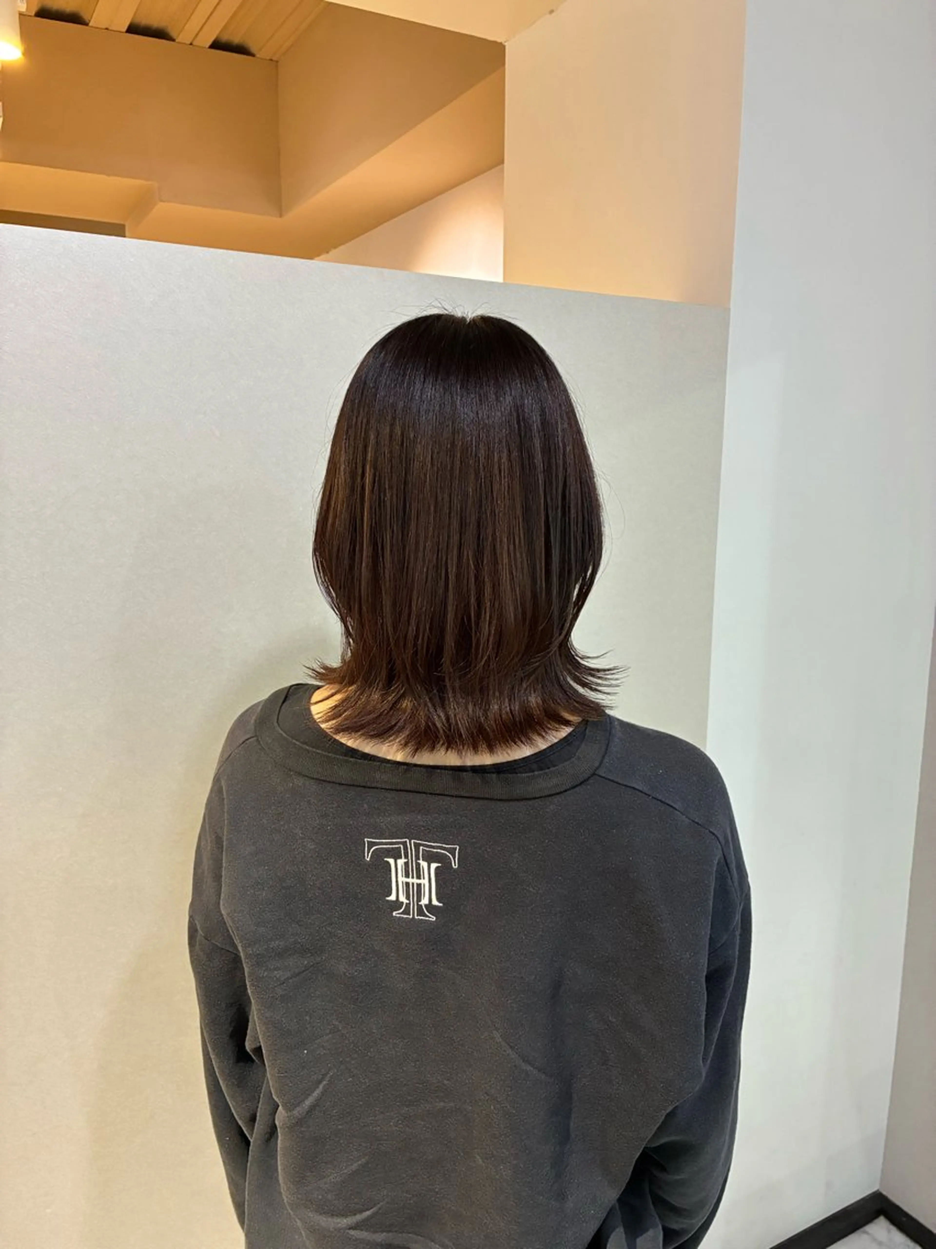 ミディアム ボブ くびれヘア ハナダ メイのヘアスタイル