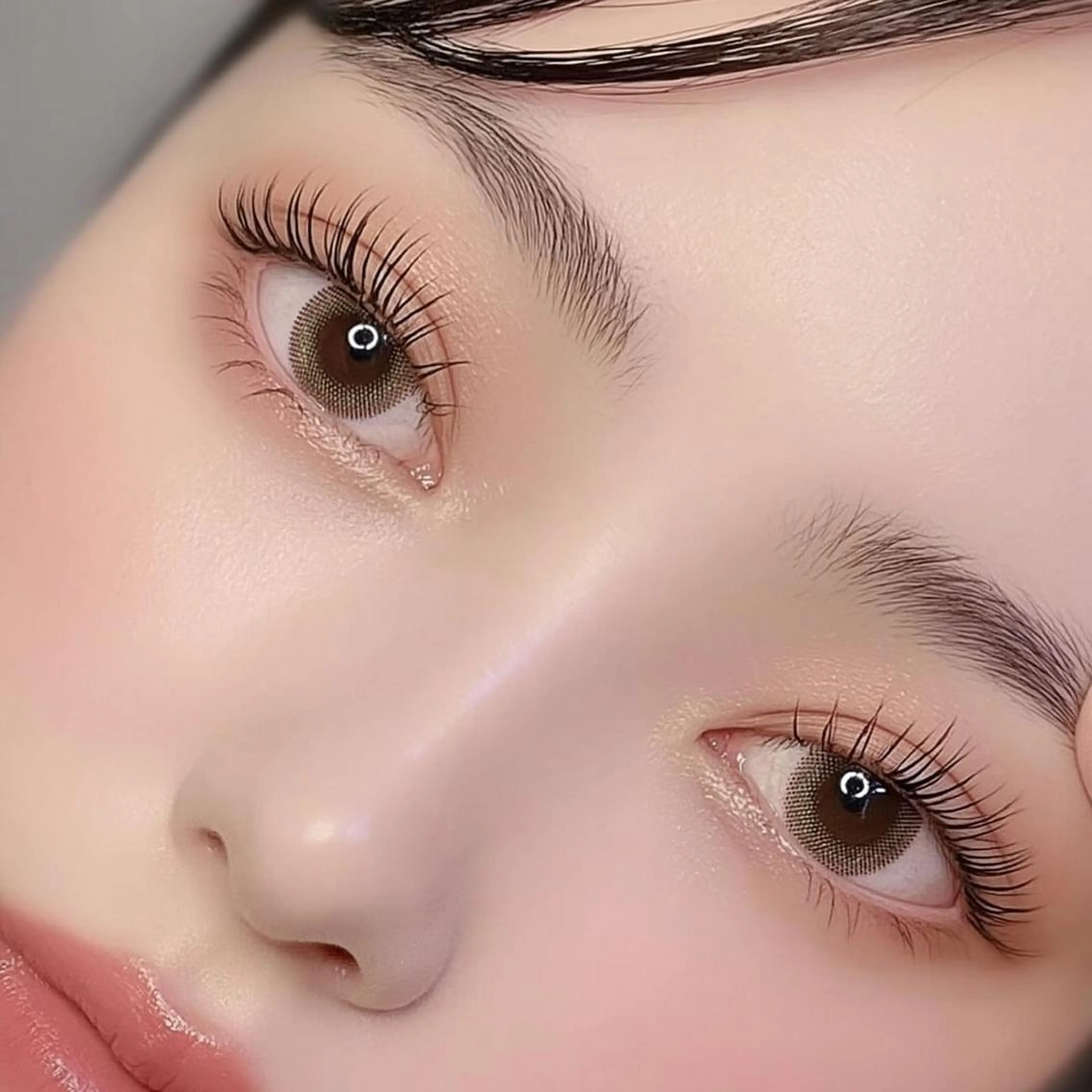 マツエク・マツパ パリジェンヌラッシュリフト まつげパーマ 一重×まつ毛パーマ マツエク 韓国風/束間マツエク /京橋SUZU🖤のマツエク・マツパデザイン