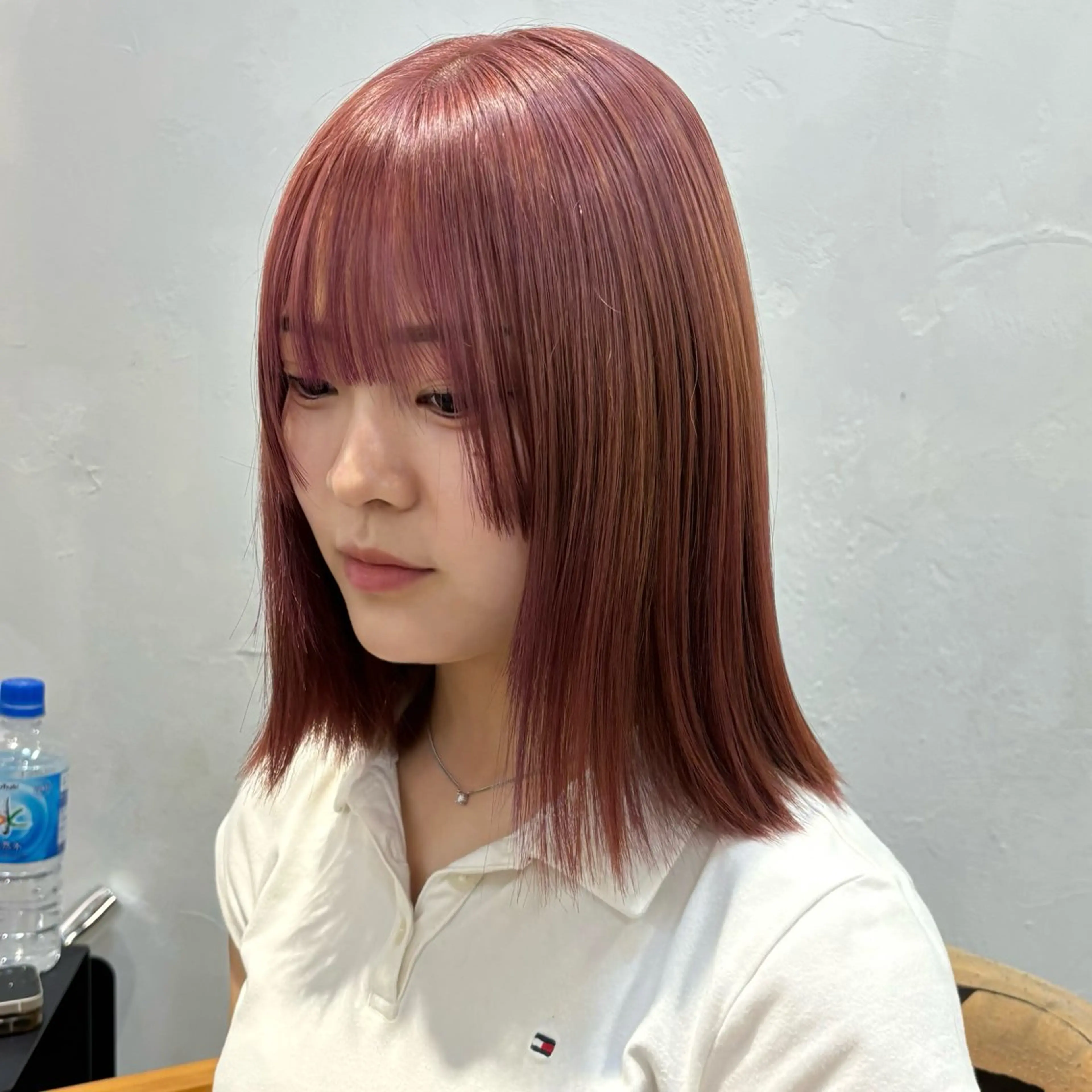 ミディアム ヘアカラー 盛れる透明感カラー・ momokaのヘアスタイル