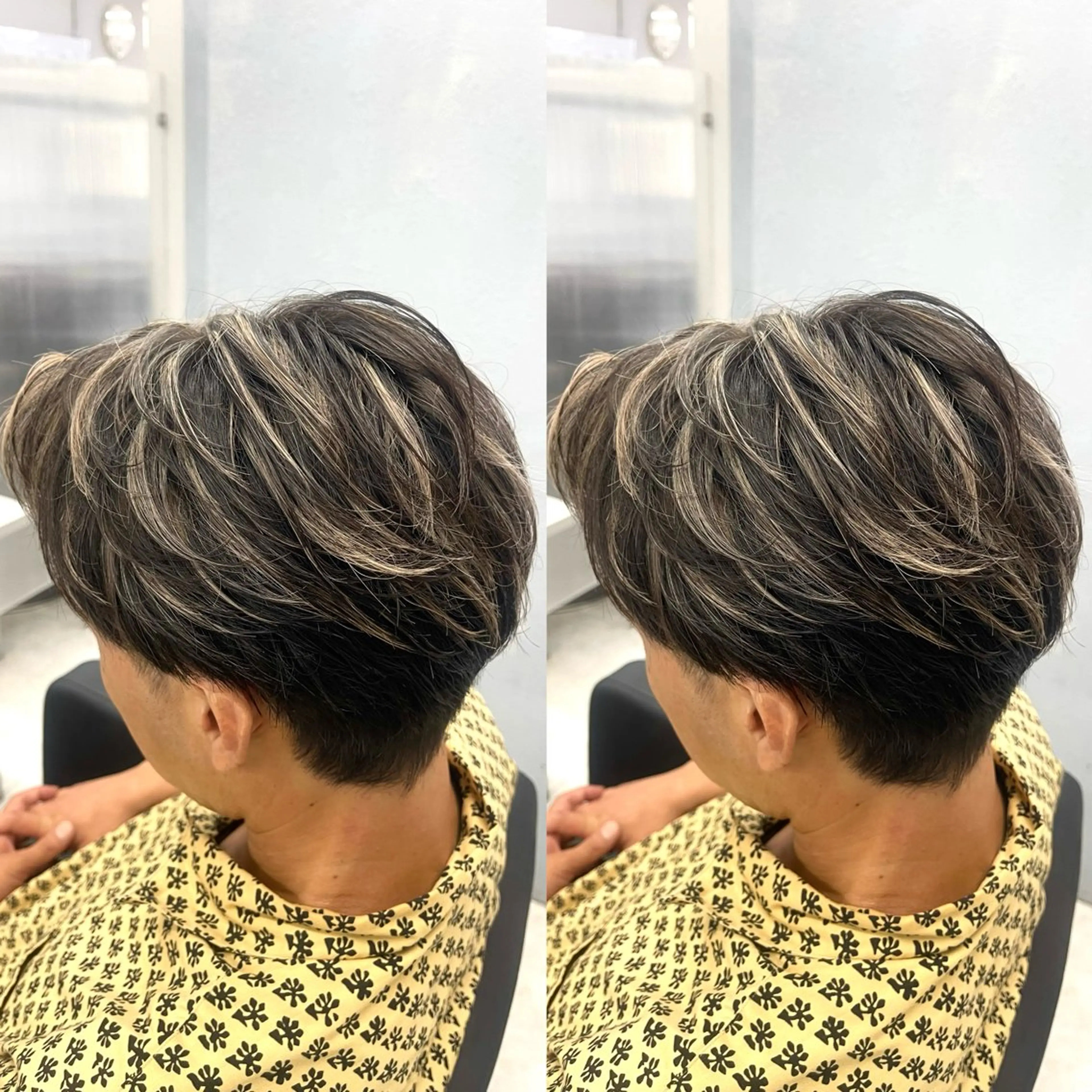 【白髪が目立たない！🔥】ハイライトで白髪ぼかし！✖️メンズカット✂️🔥の写真