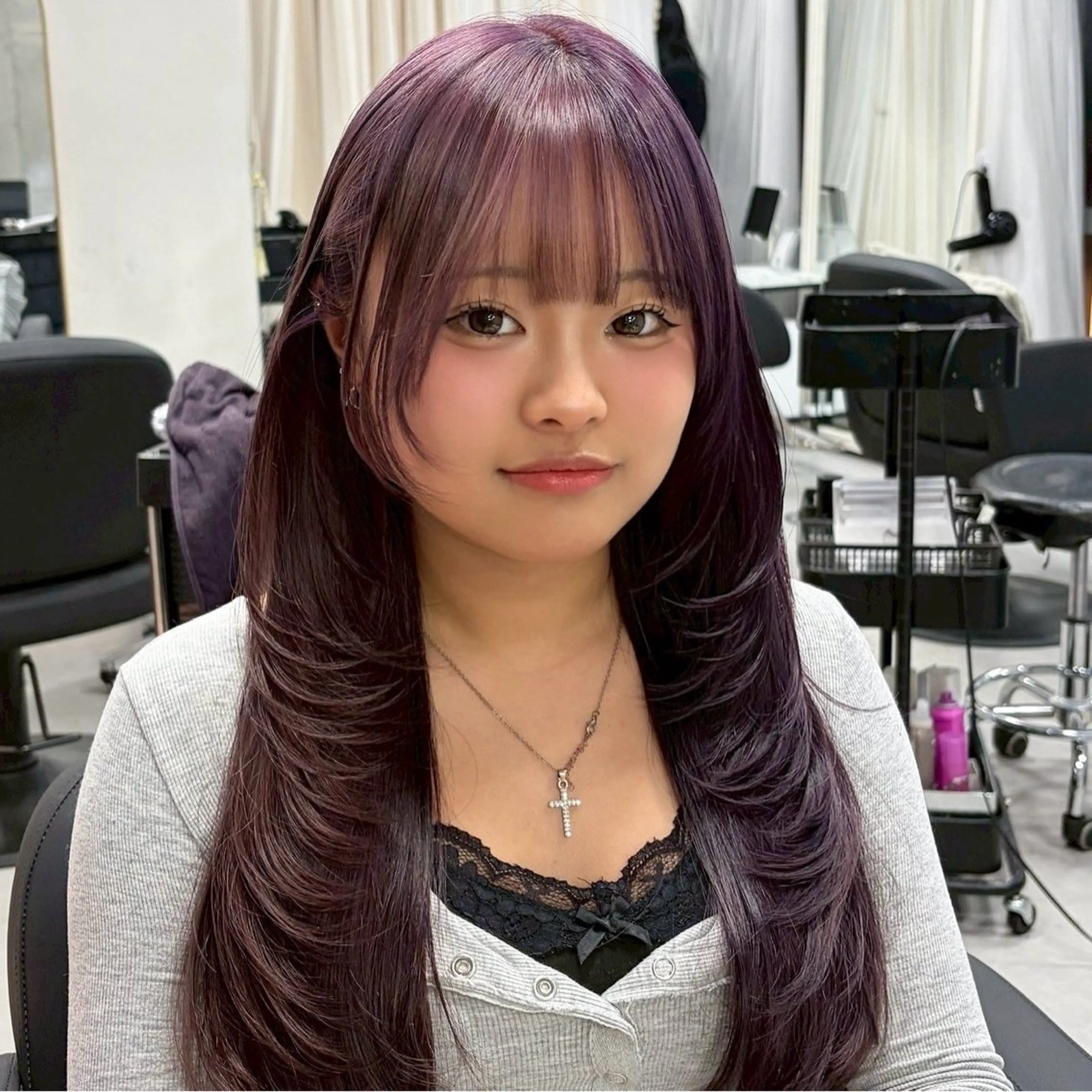 似合わせカット+韓国艶カラー+Asiaトリートメント🍒*˖の写真