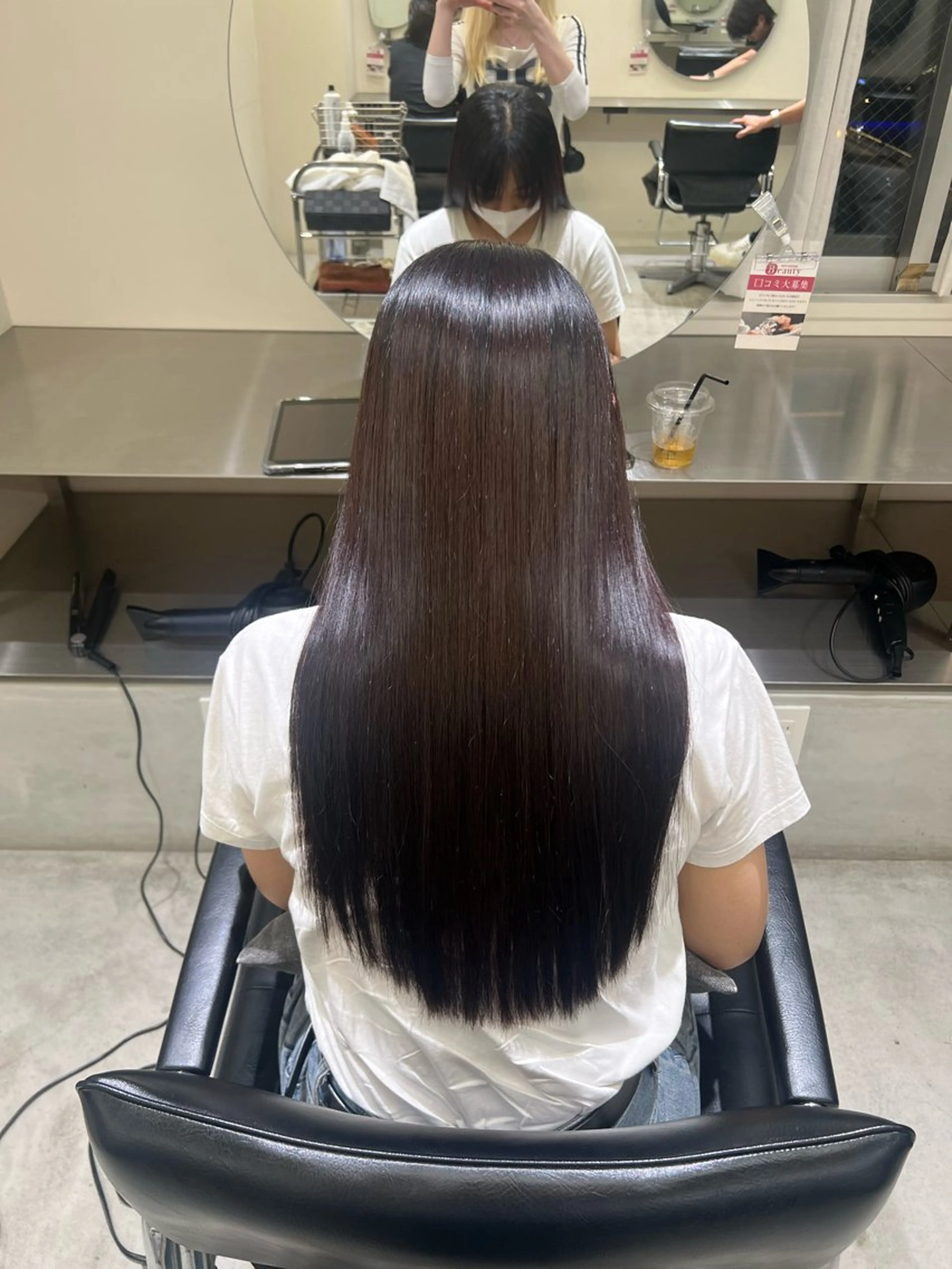 ロング 縮毛矯正 ハシモト ミオのヘアスタイル