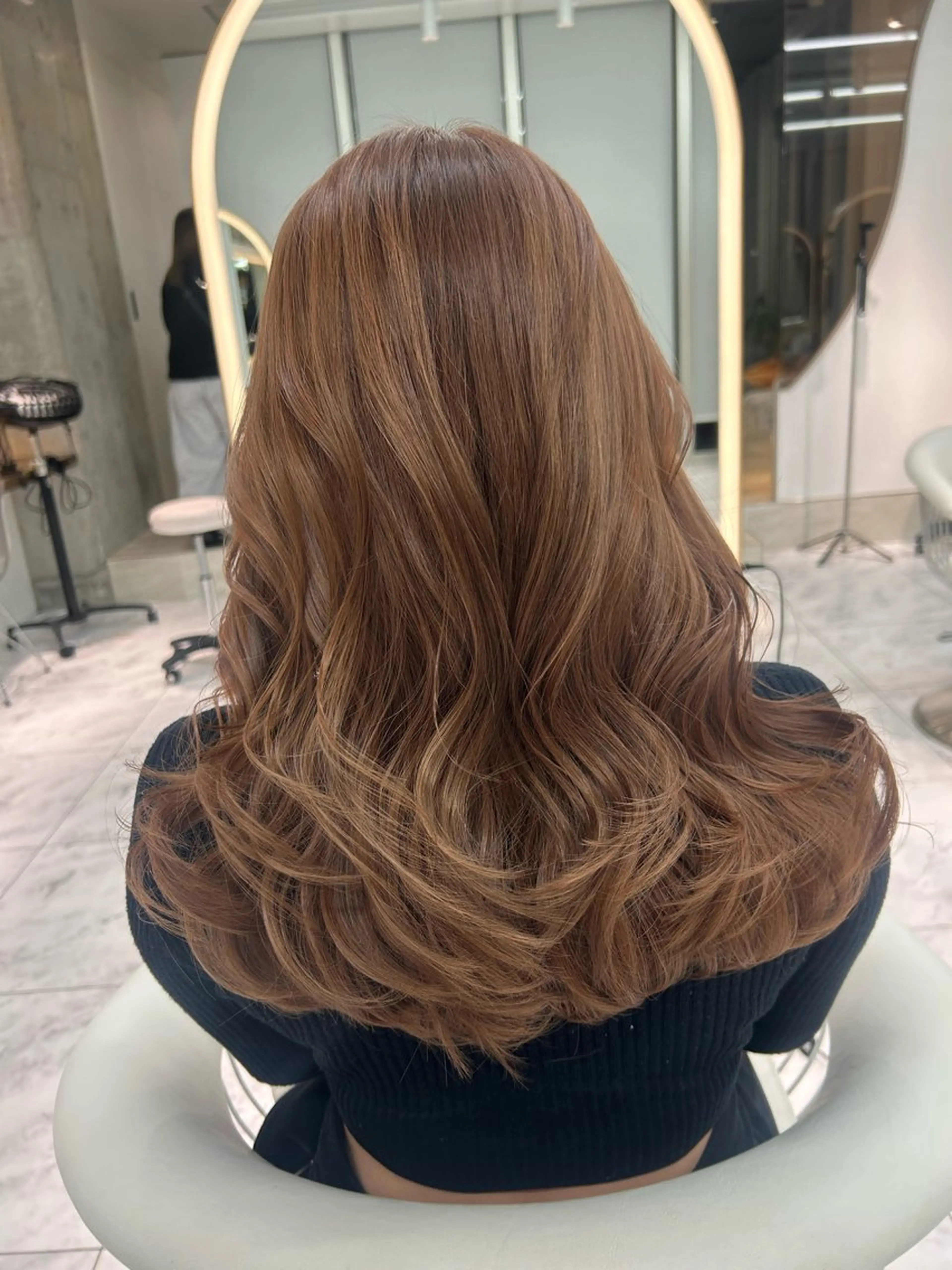 セミロング カット ヘアカラー トリートメント Shousui Mutsumiのヘアスタイル