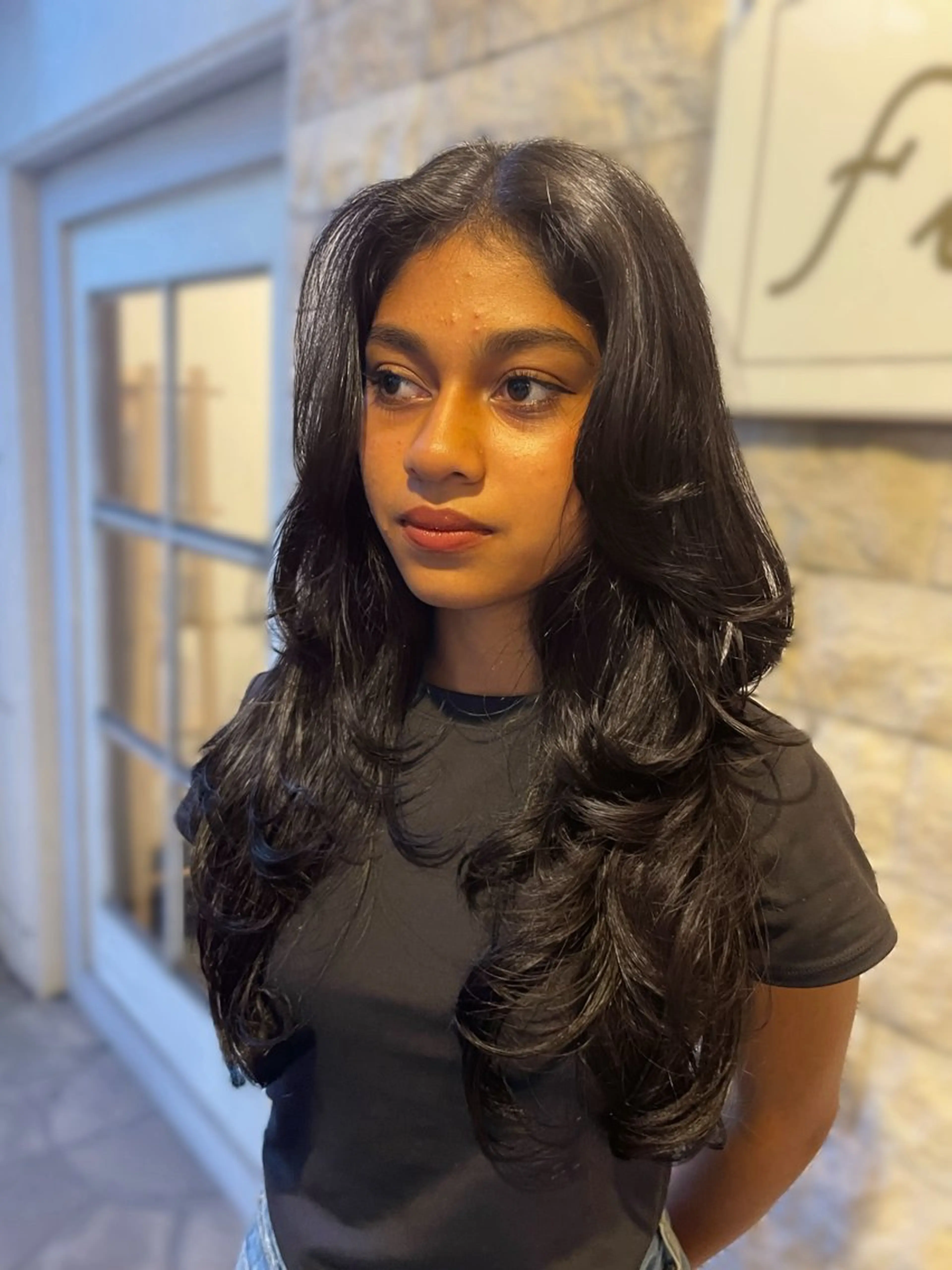 ロング カット トリートメント トゥサリ/ 海外ヘア/レイヤーのヘアスタイル