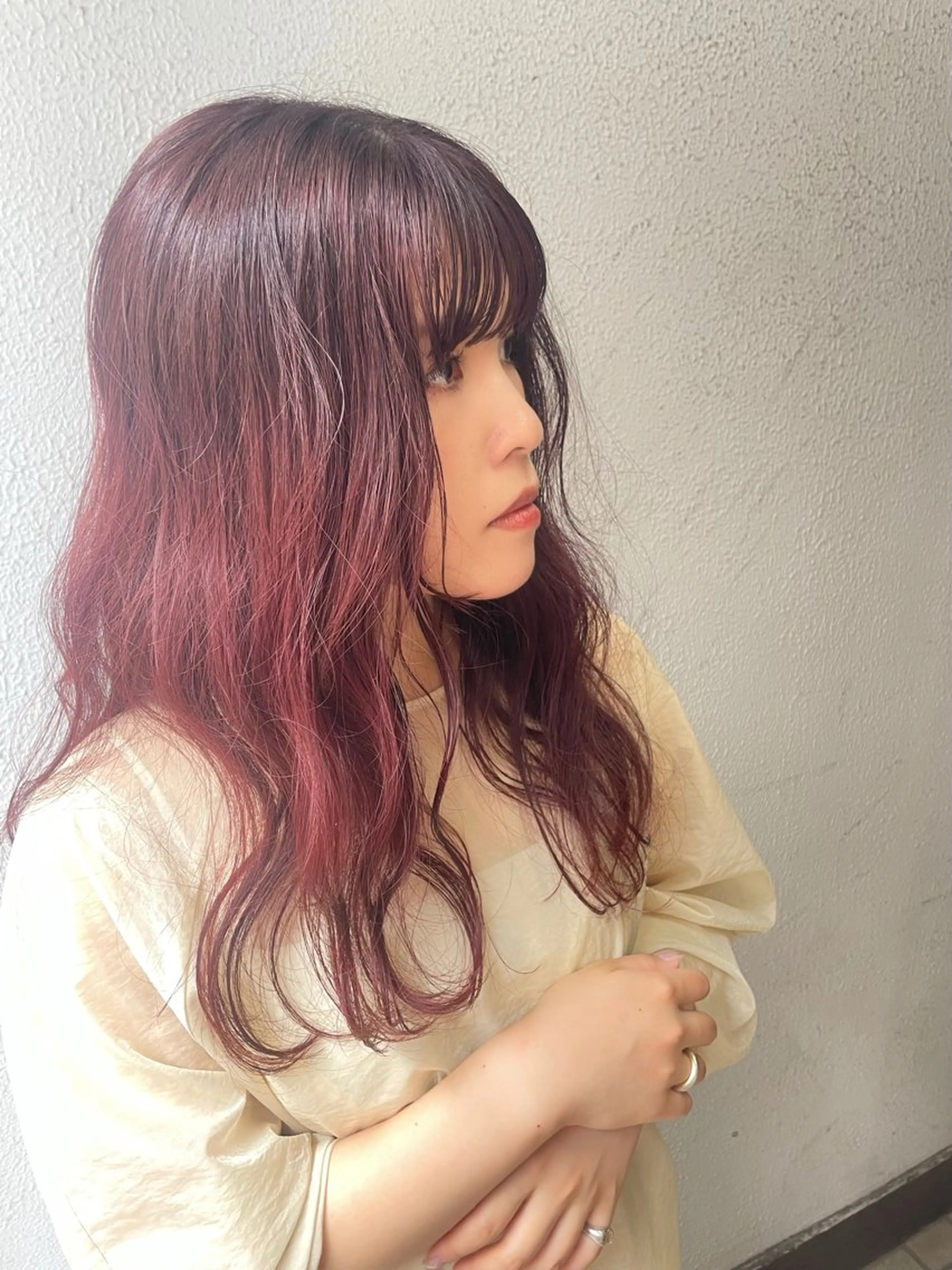 ロング ヘアカラー ハルカ/暖色カラー/ ダブルカラーのヘアスタイル