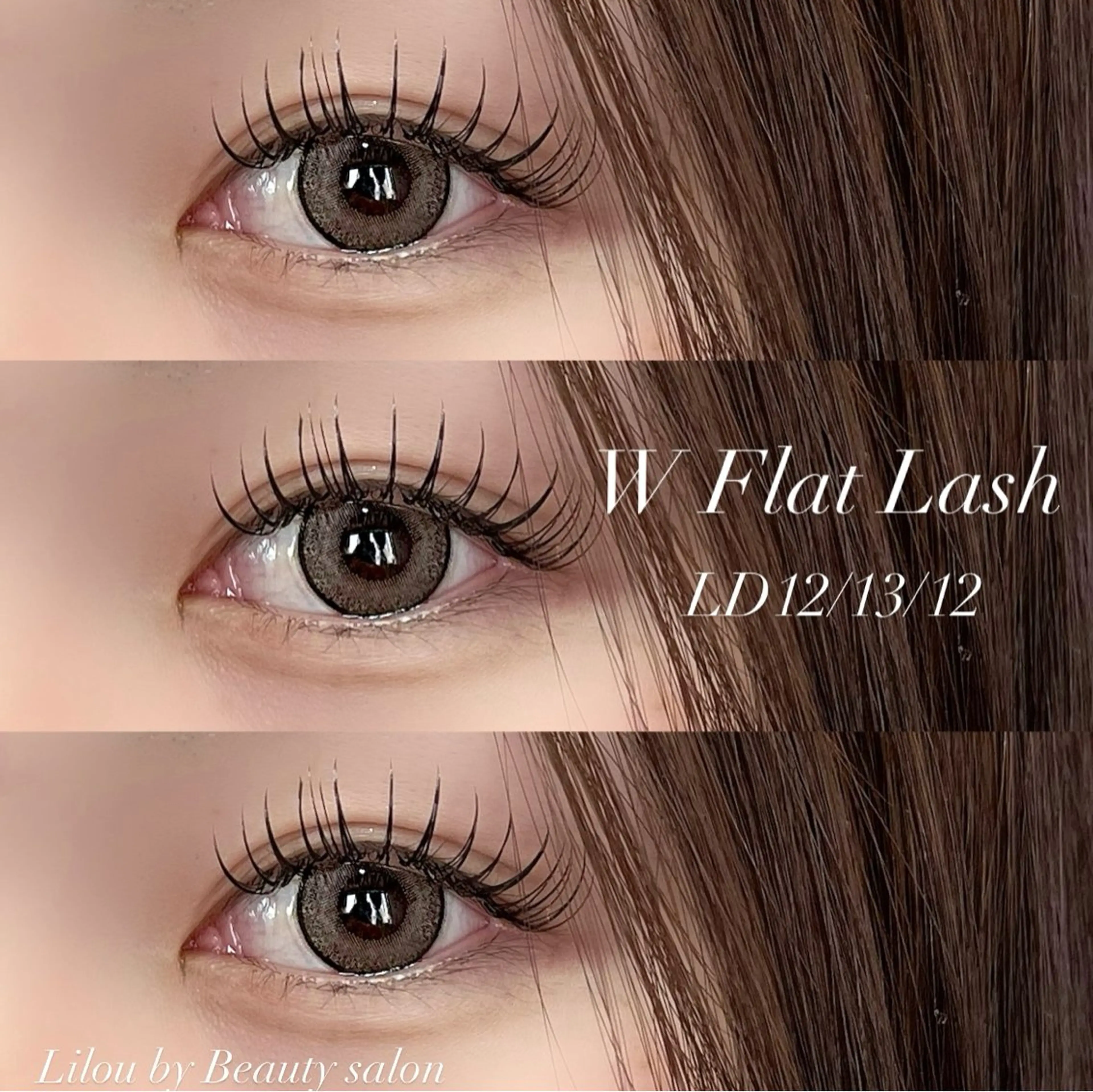 【当日予約OK👌🏼】🦋ダブルフラットラッシュ🦋120束オフ別途料金🌟LDカール有の写真