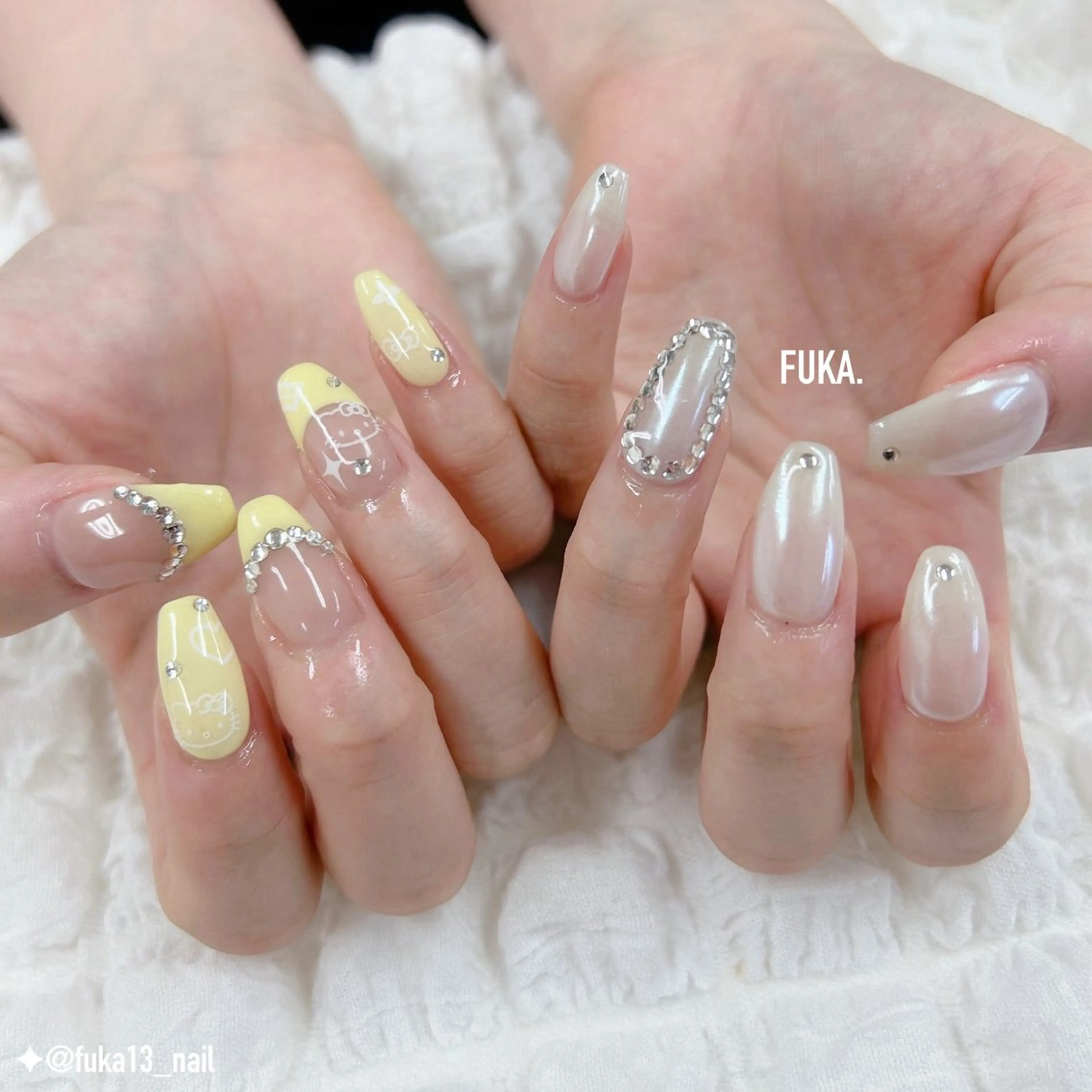 ネイル フレンチネイル 韓国ネイル ミラーネイル 夏ネイル ハンドネイル Nail♡Fuka. /5月予約受付中のネイルデザイン