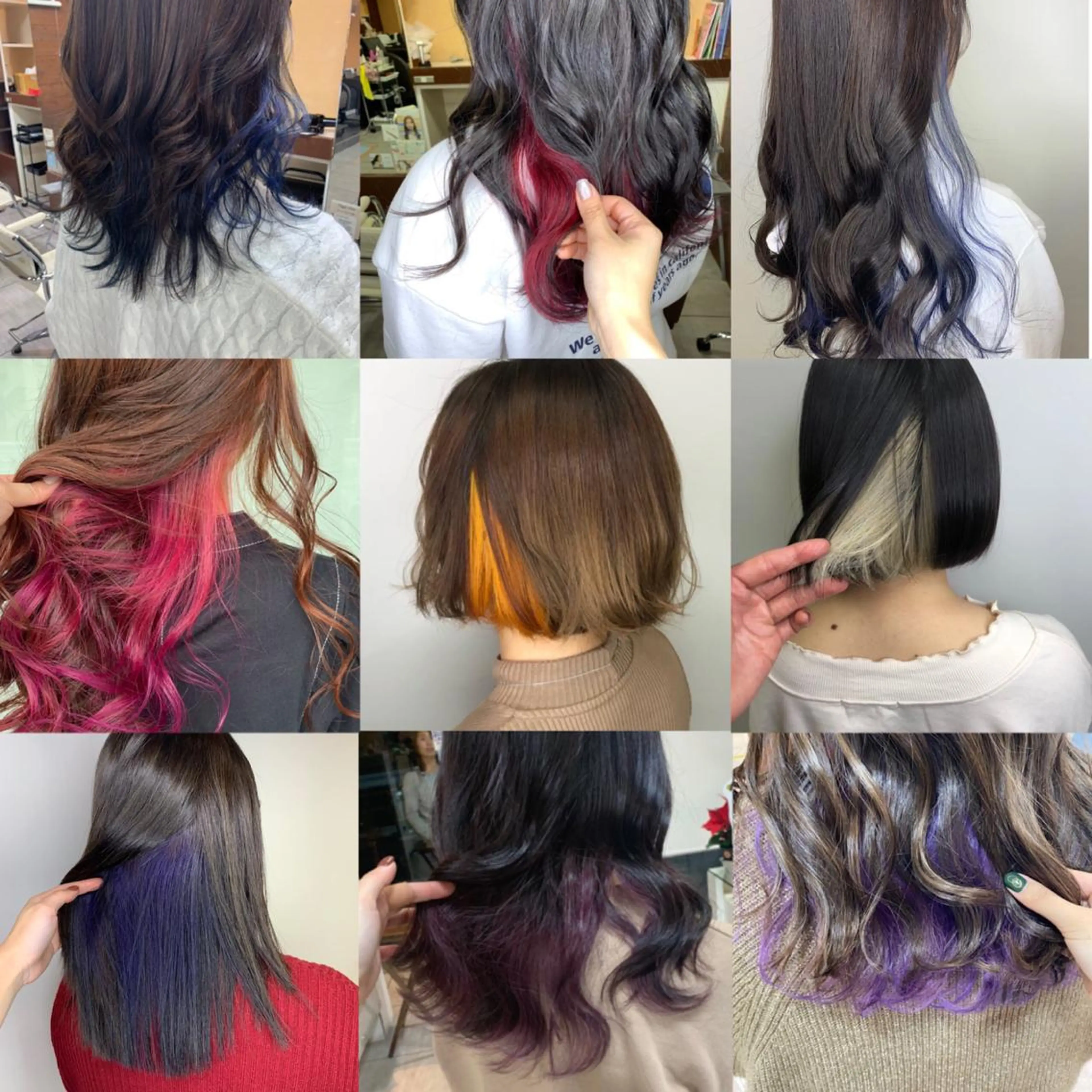 カラー インナー×縮毛矯正 ピンクカラー澤井里菜のヘアスタイル