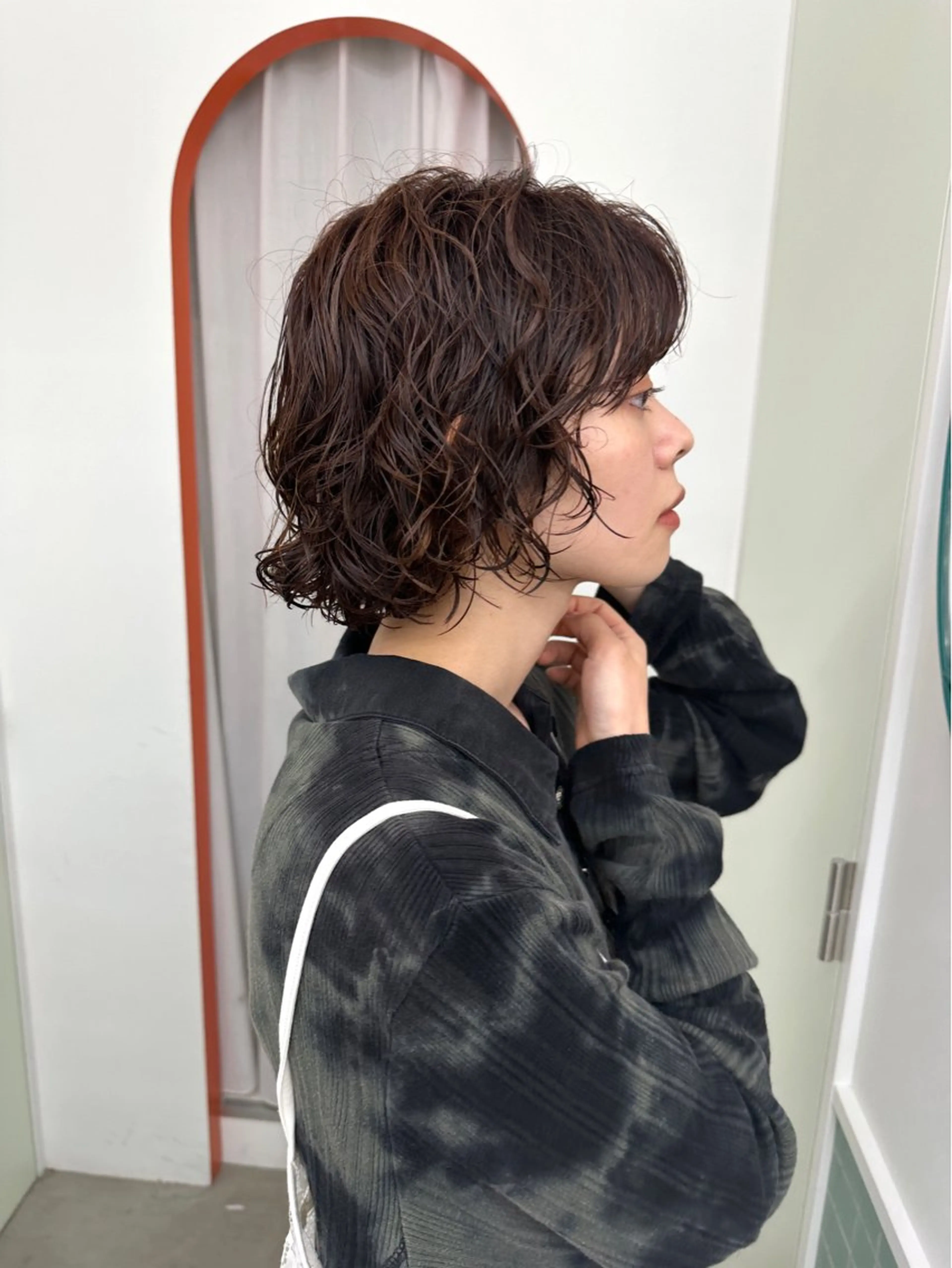 似合わせカット＋ケアパーマ＋2stepトリートメント#コテ巻きパーマ#ブリーチパーマ#ニュアンスパーマの写真