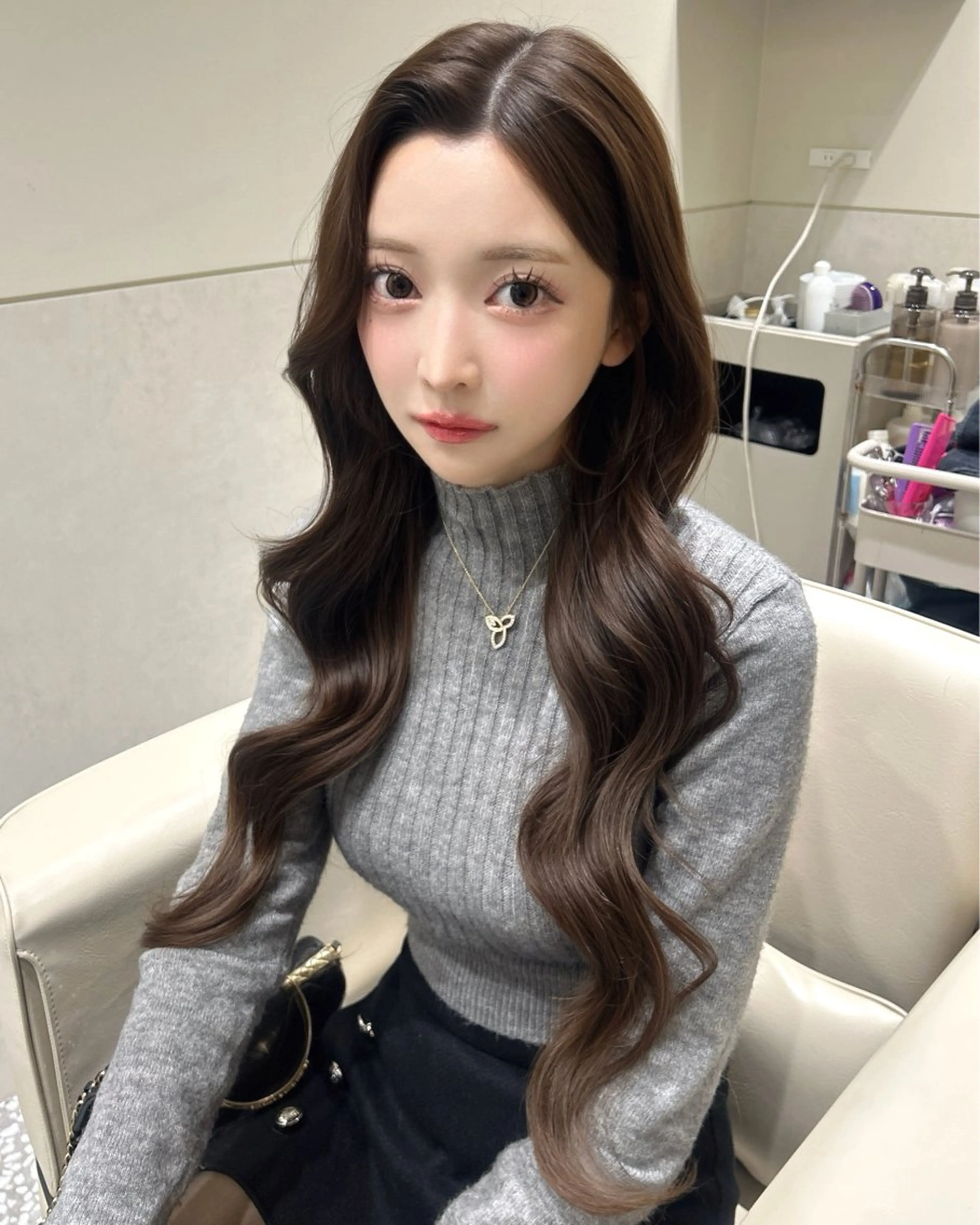 ロング カット ヘアセット SALOWIN銀座一丁目suite店所属・🩷韓国ヘア/ヨシン モリ🩷Maikaのヘアスタイル