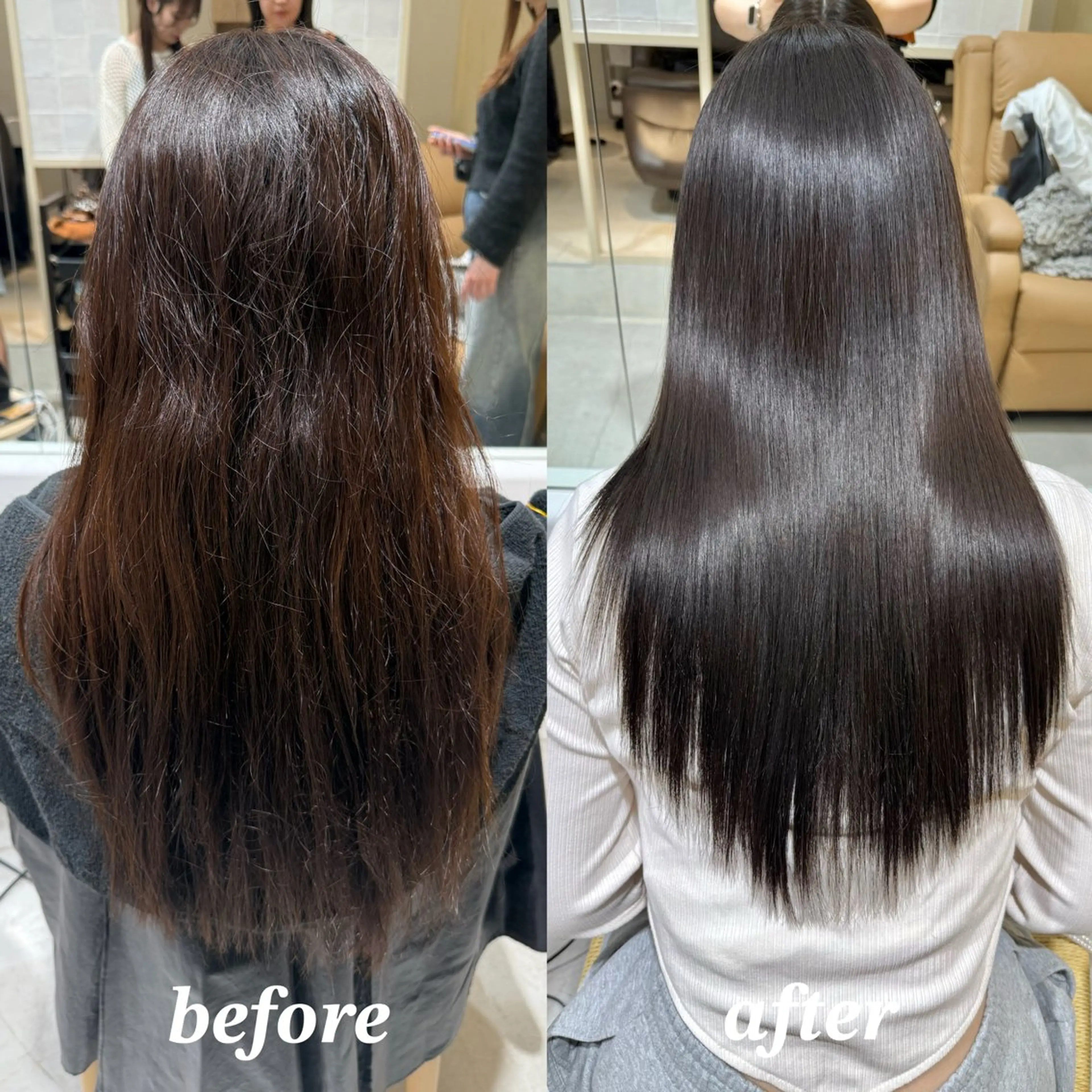 【🤍 人気No.2🤍】美髪ストレート+カット+Aujua1stepトリートメント💃の写真
