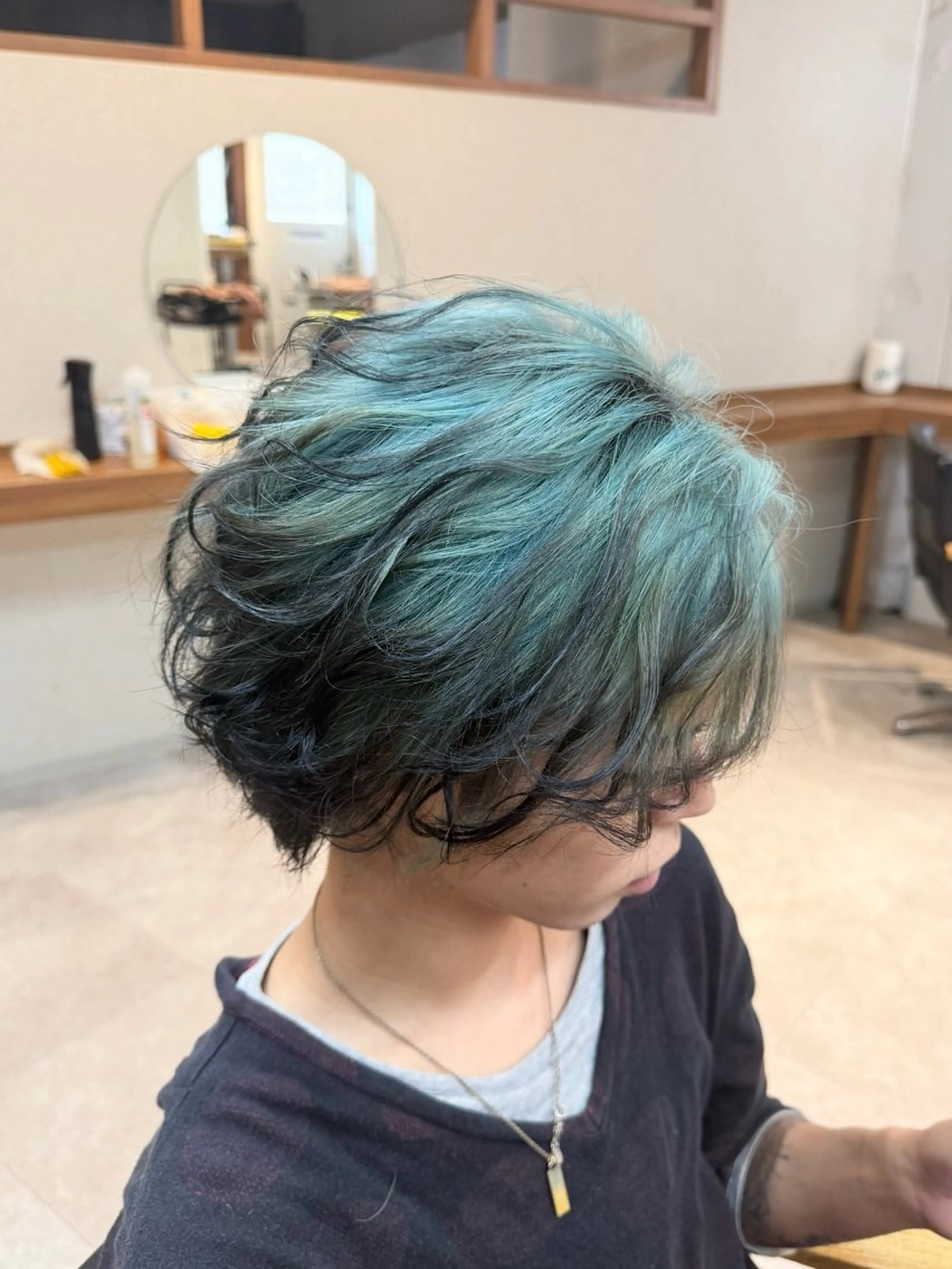 カラー メンズ カット ヘアカラー トリートメント 岡本 太陽☀️のヘアスタイル