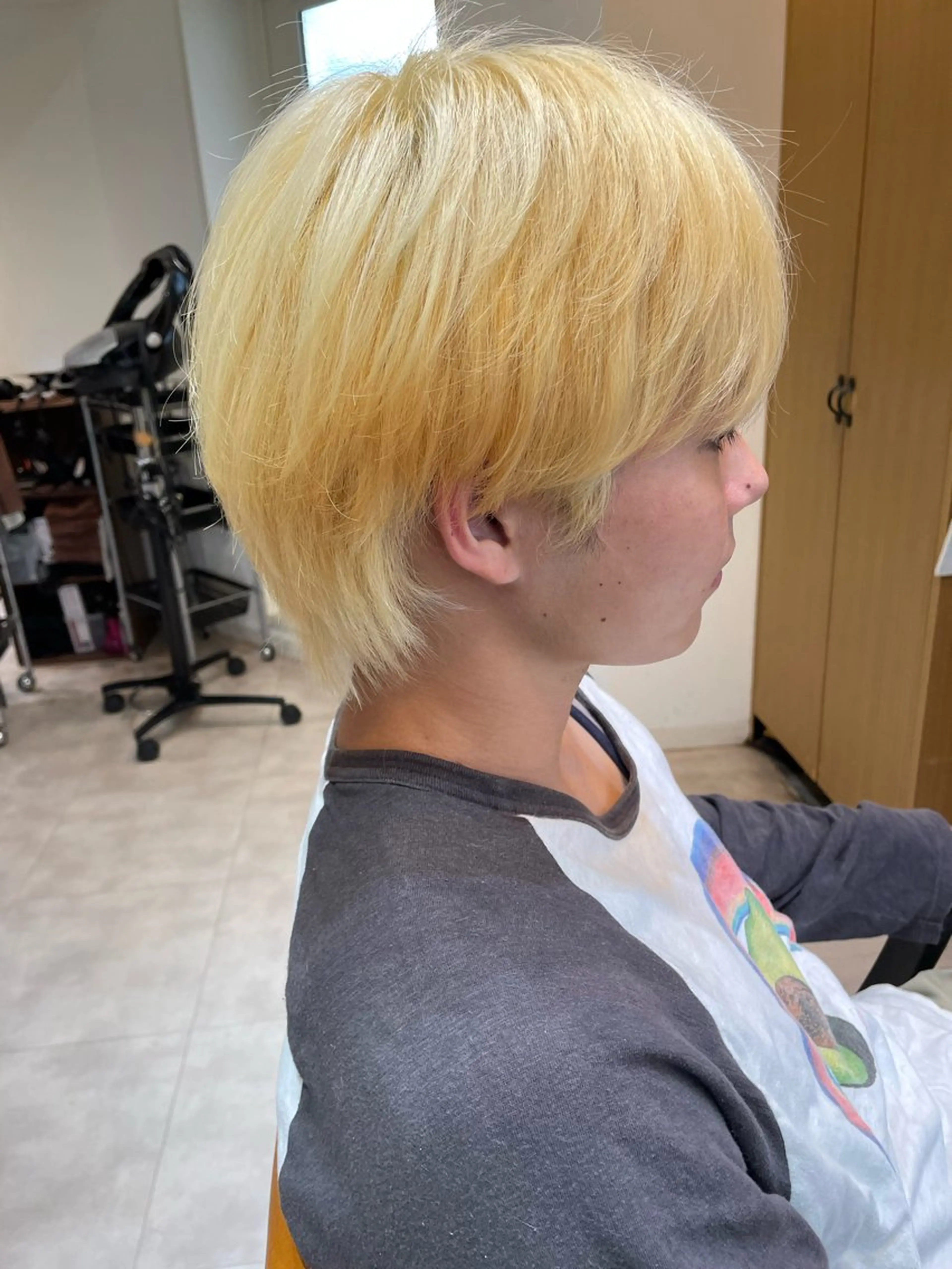 メンズ メンズブリーチ 【Agu 】 唐澤優喜のヘアスタイル