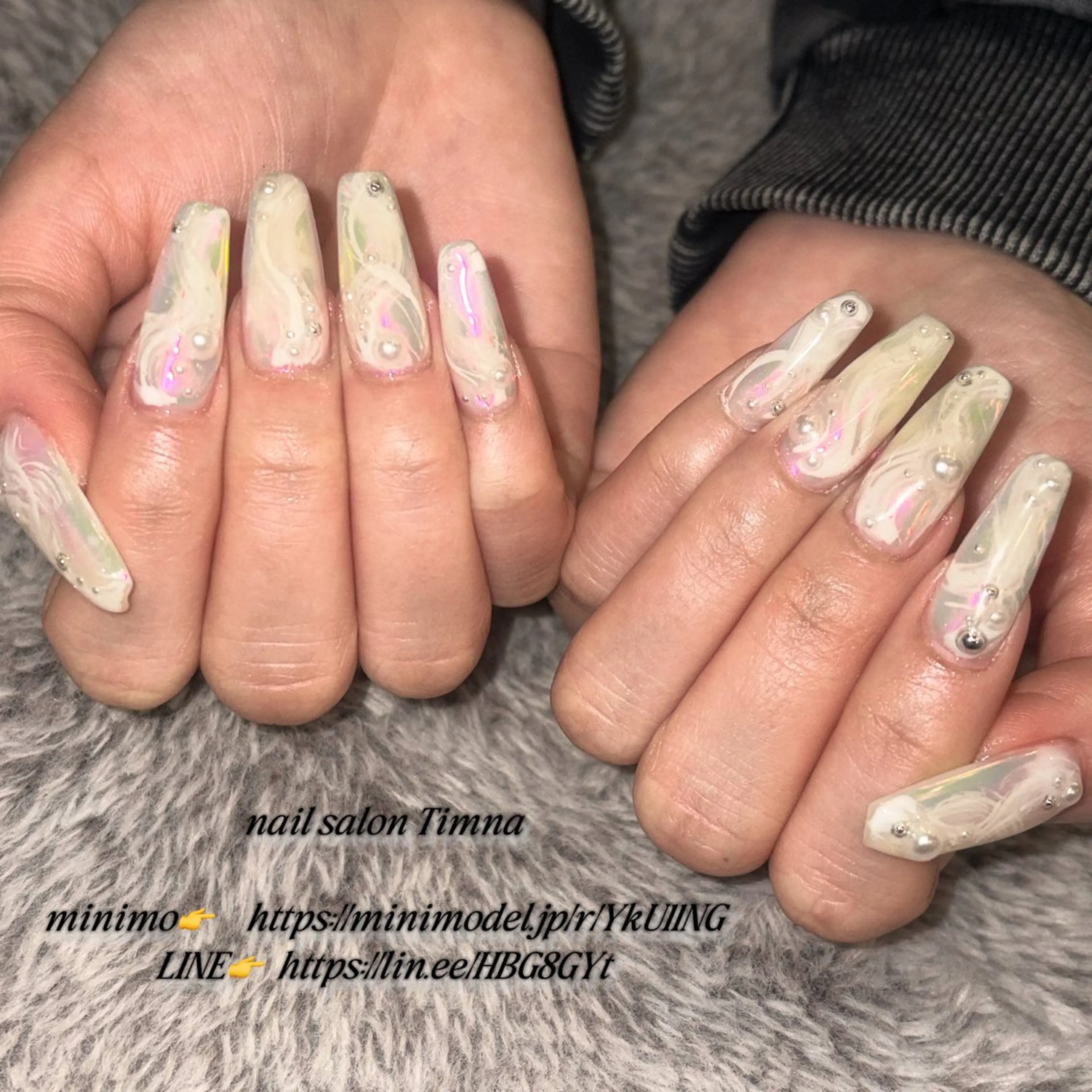 ロング NAILSALON 🍔Timna🍟のネイルデザイン