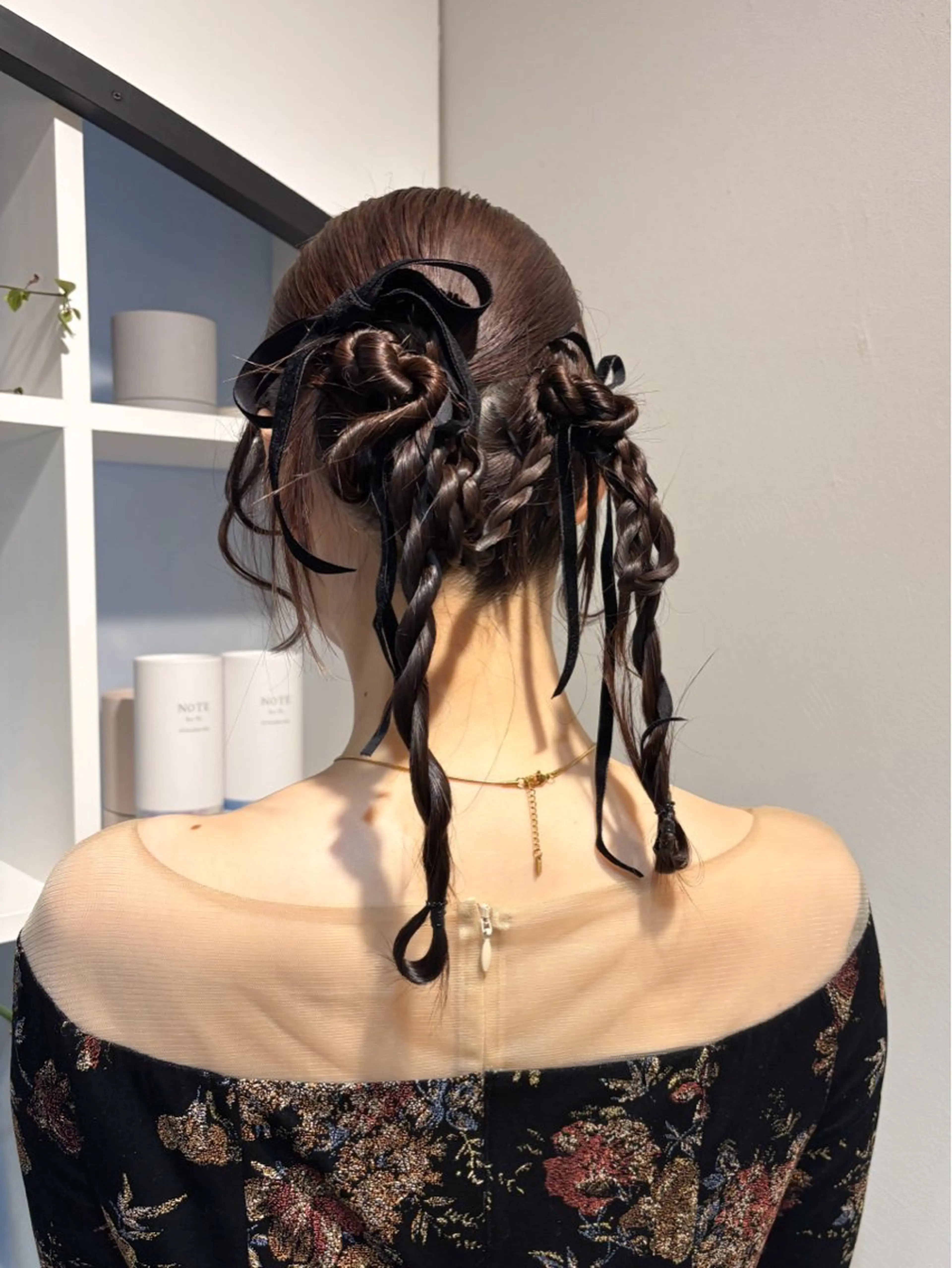 ミディアム ヘアセット アレンジ/新宿 透明感カラー/ヤノのヘアスタイル