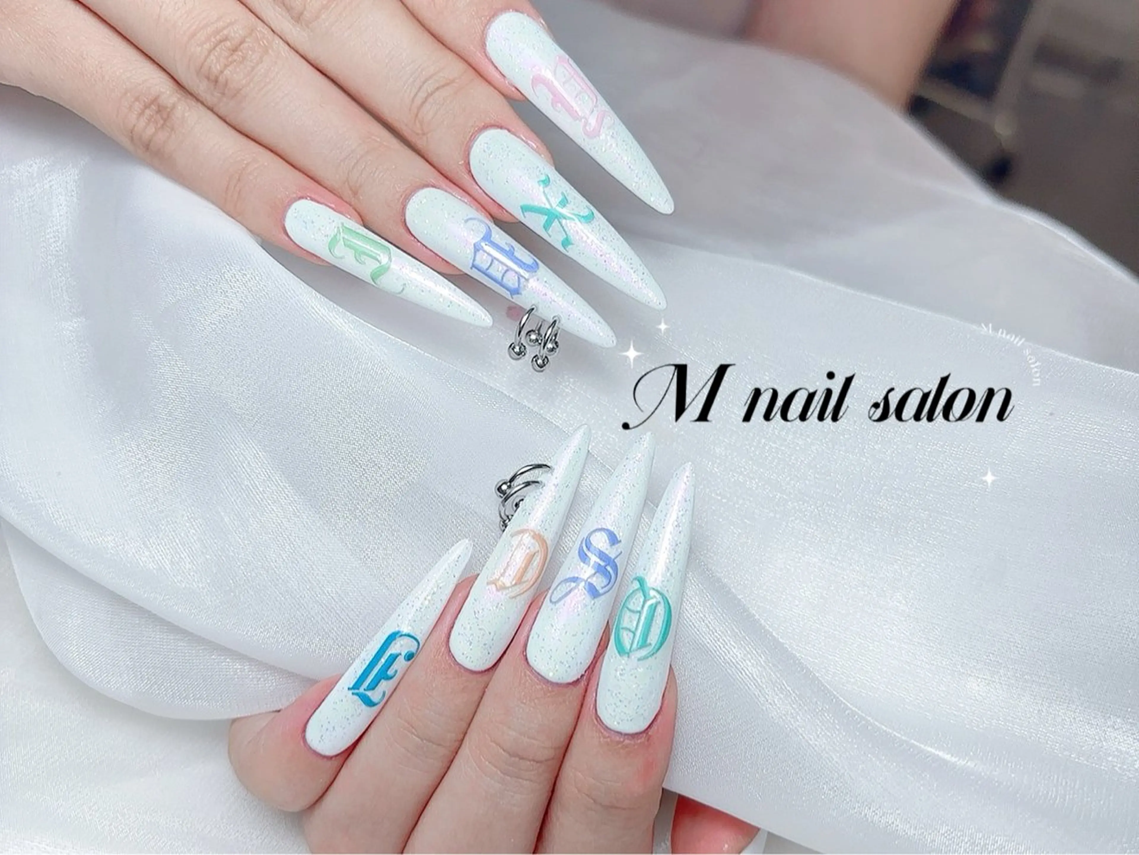 ネイル ハンドネイル M🌷nail 長さだし専門店のネイルデザイン