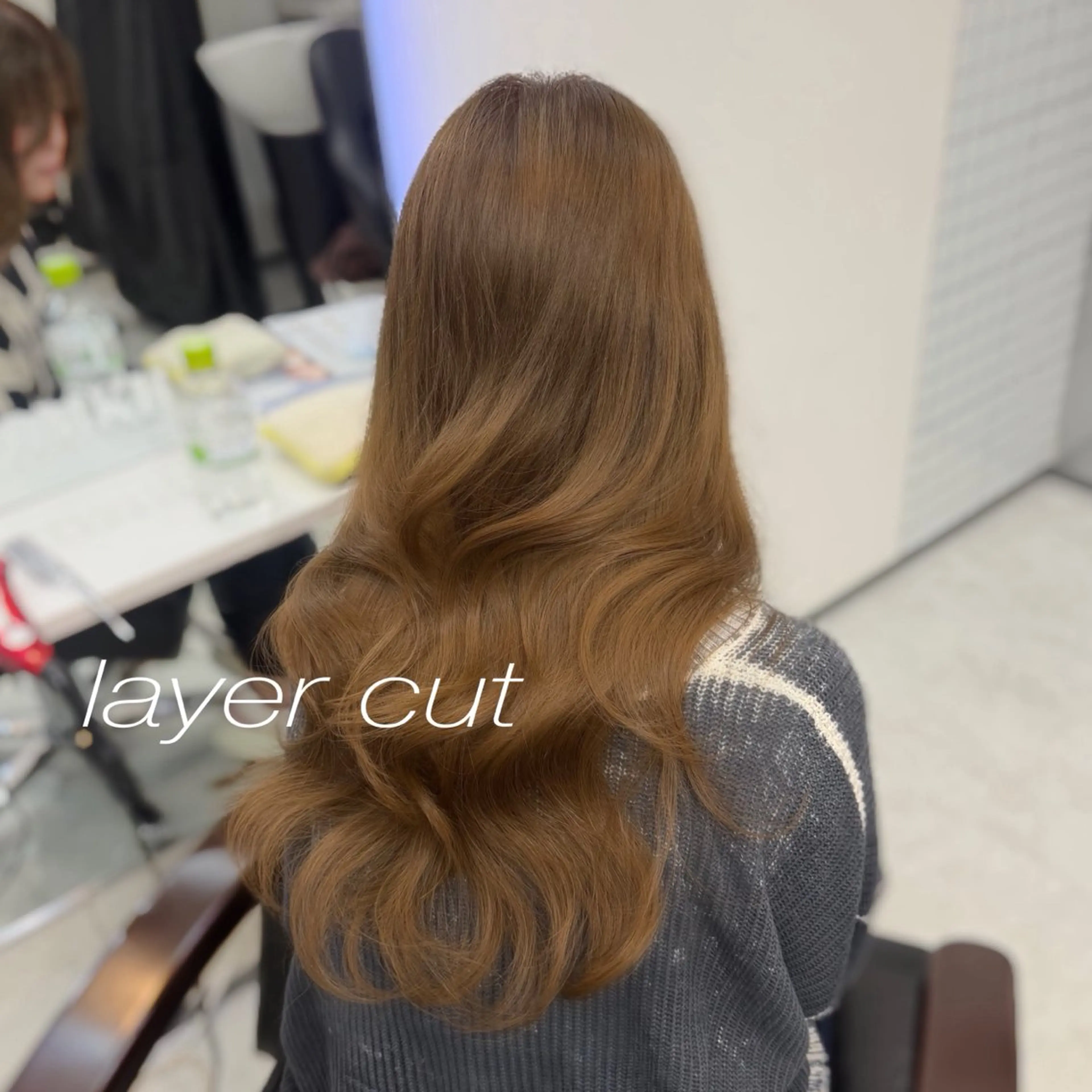 ロング カット トリートメント 縮毛矯正/エクステ レイヤーカット/達也のヘアスタイル