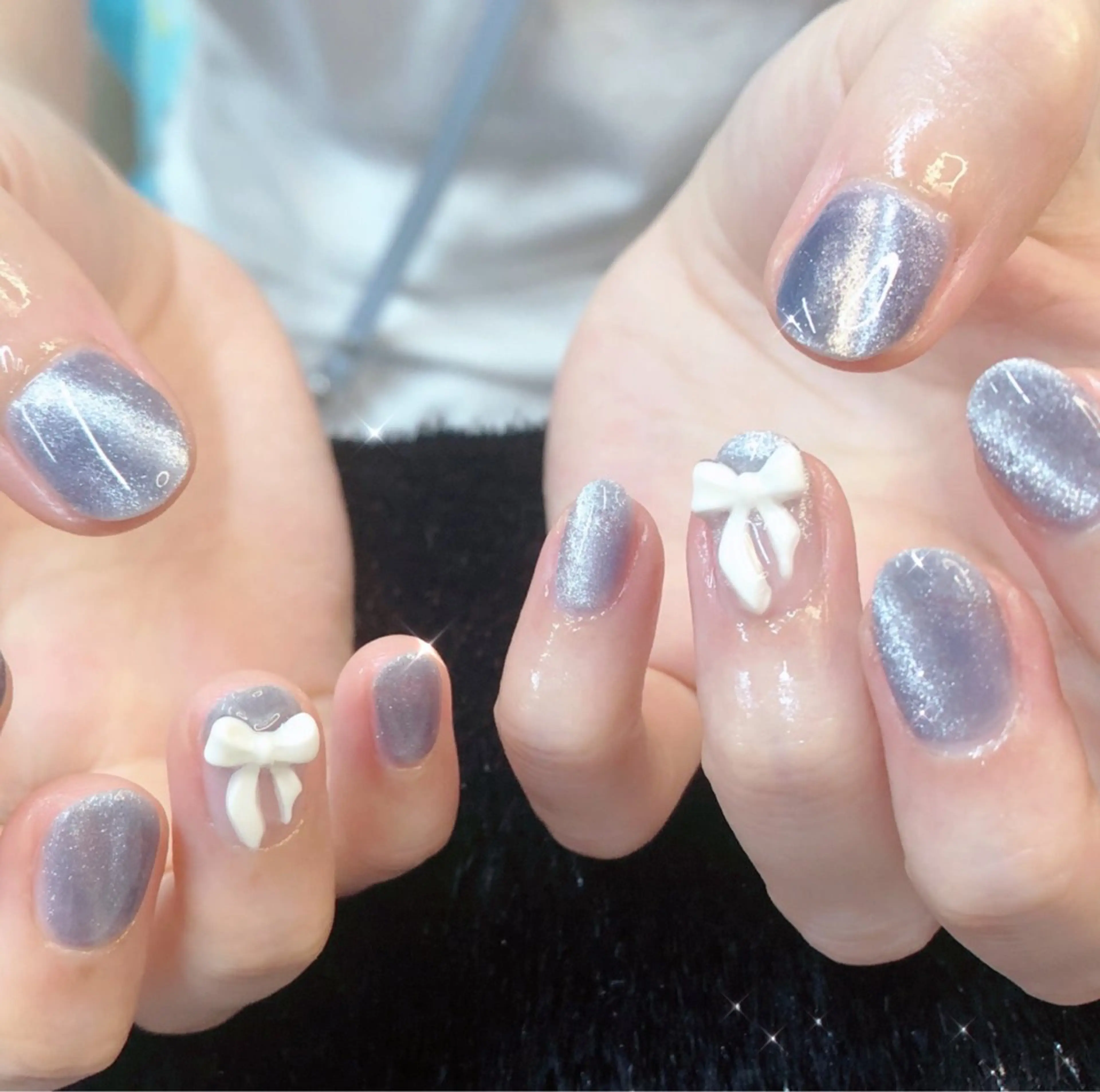 ネイル オーロラネイル フットネイル ジェルネイル ハート 韓国ネイル 大門浜松町 ネイルのネイルデザイン