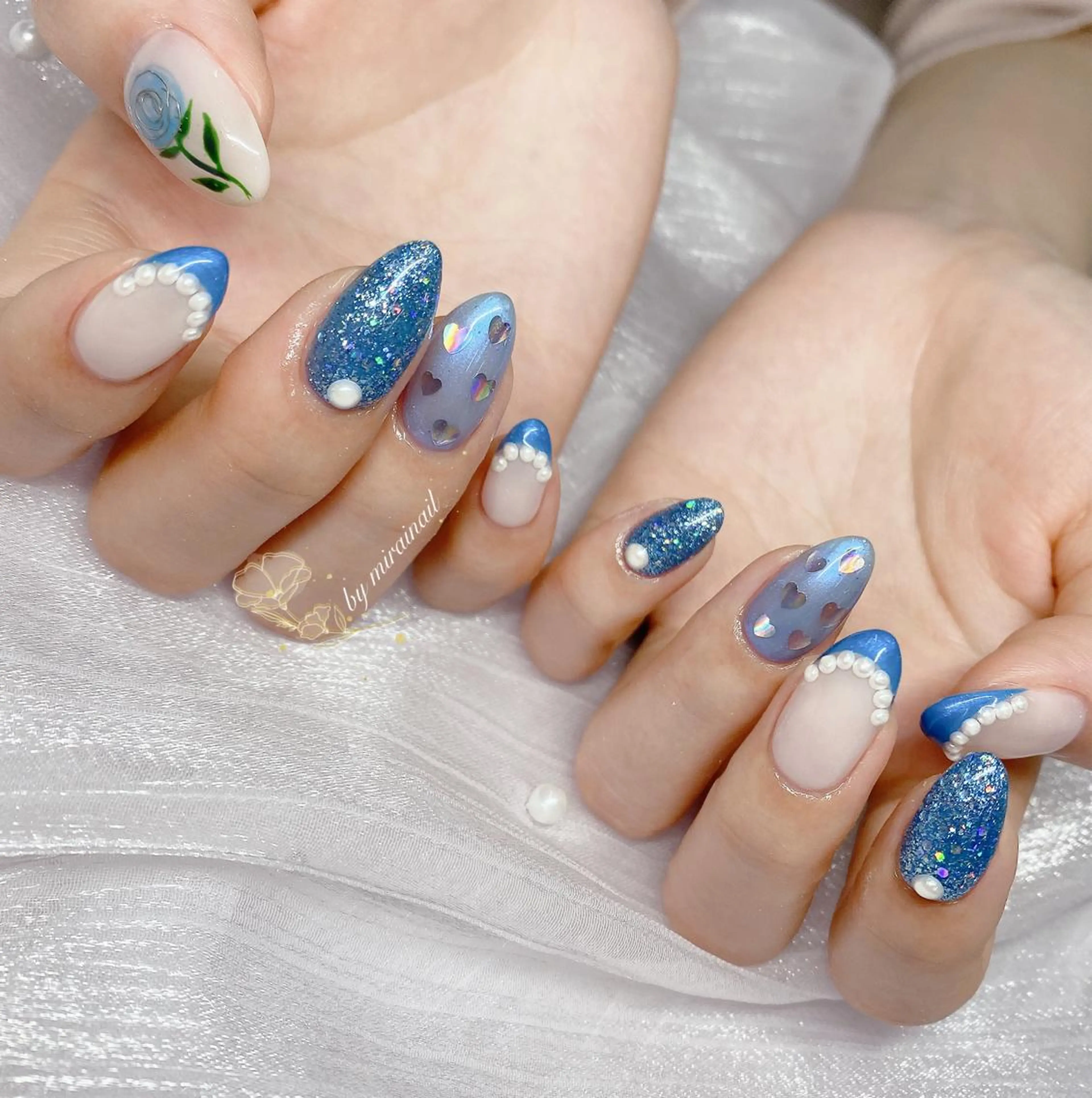 ネイル アートネイル 持ち込み ネイルサロン 9Carats神田のネイルデザイン