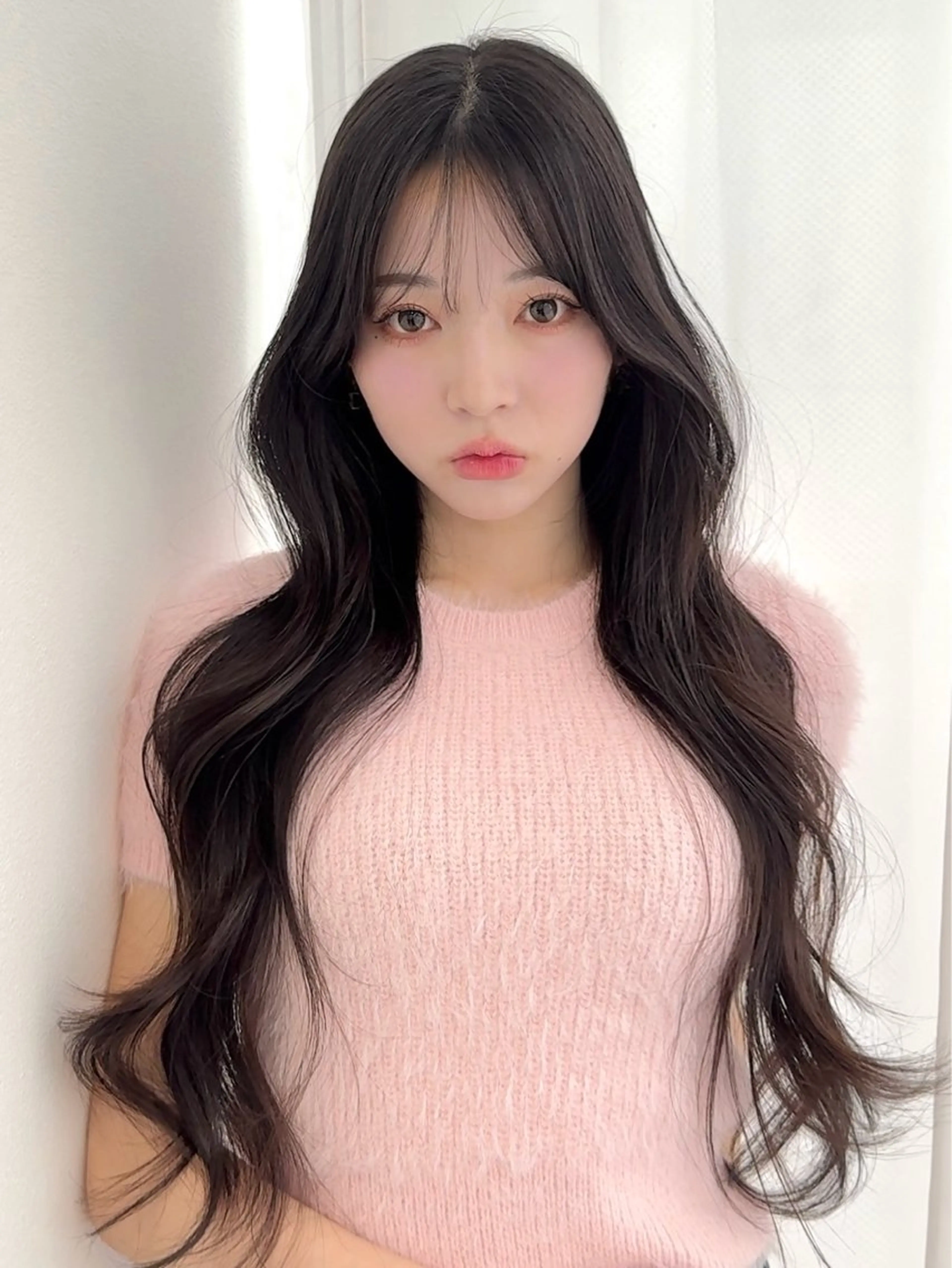 ロング 顔まわりレイヤー レイヤーカット 戸張 翔太のヘアスタイル