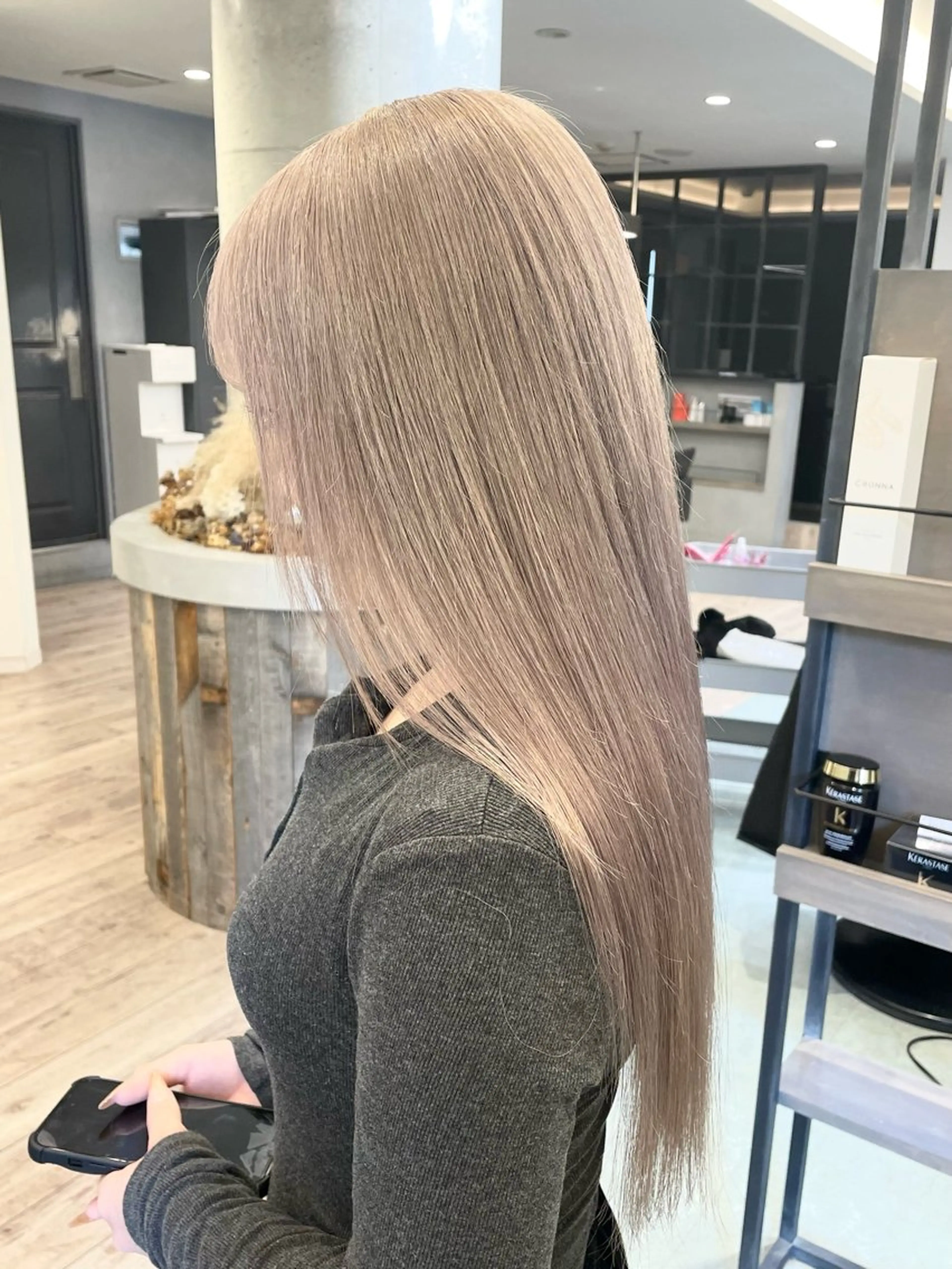 ロング ヘアカラー トリートメント ♡似合わせハイトーン ♡maiのヘアスタイル