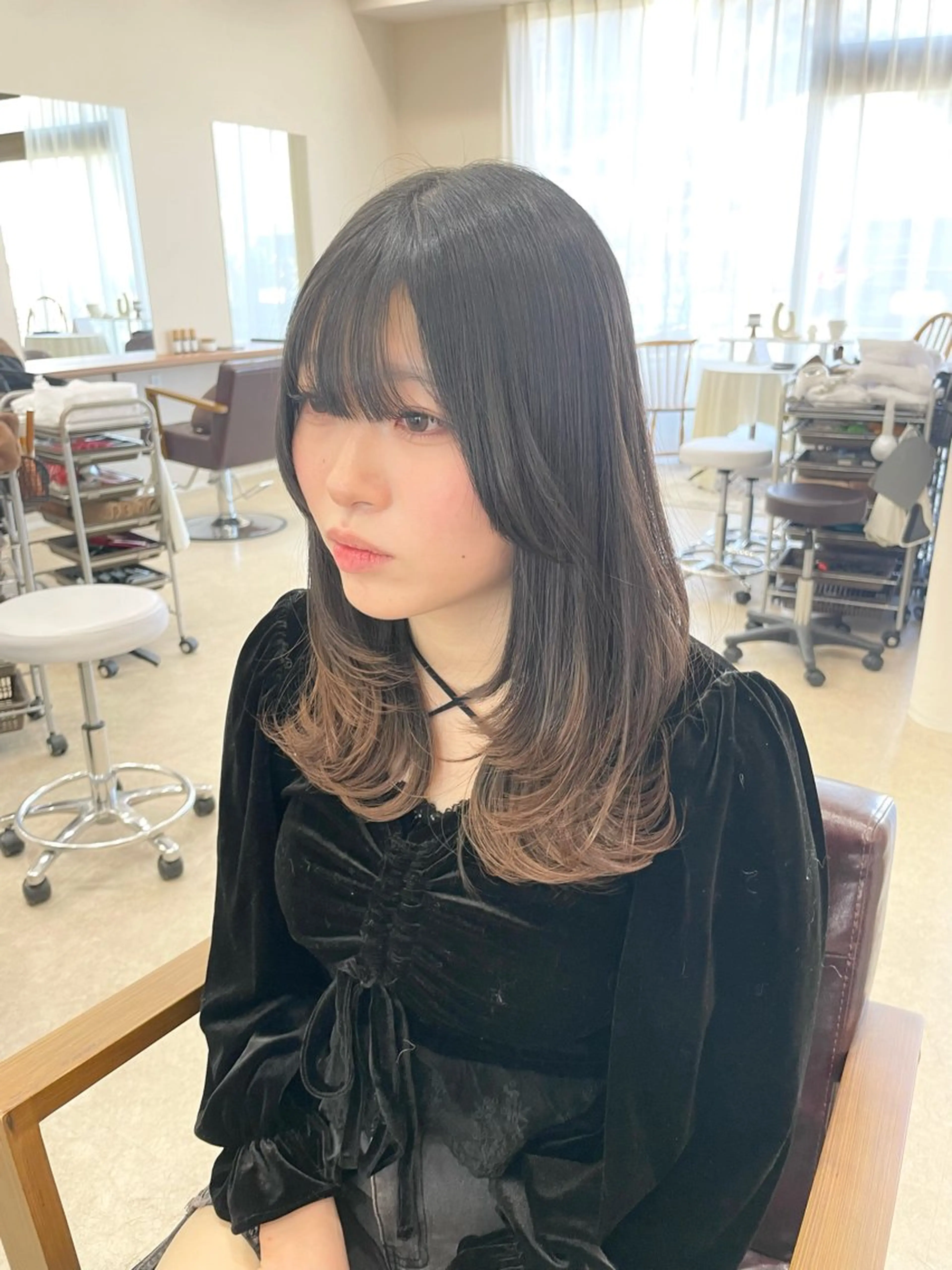ロング カット トリートメント 鈴木 梨瑚のヘアスタイル