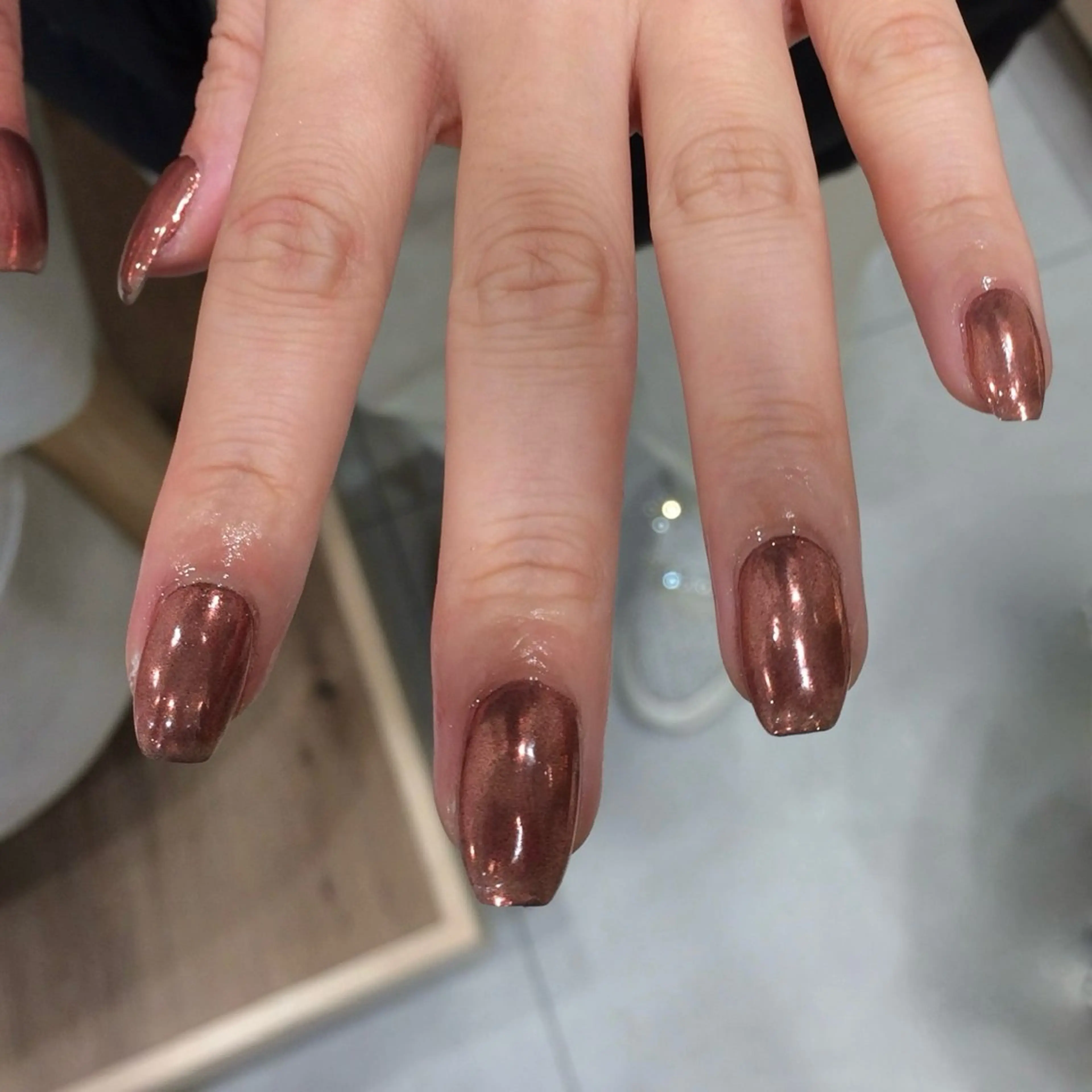 ネイル ミラーネイル nagi .のネイルデザイン