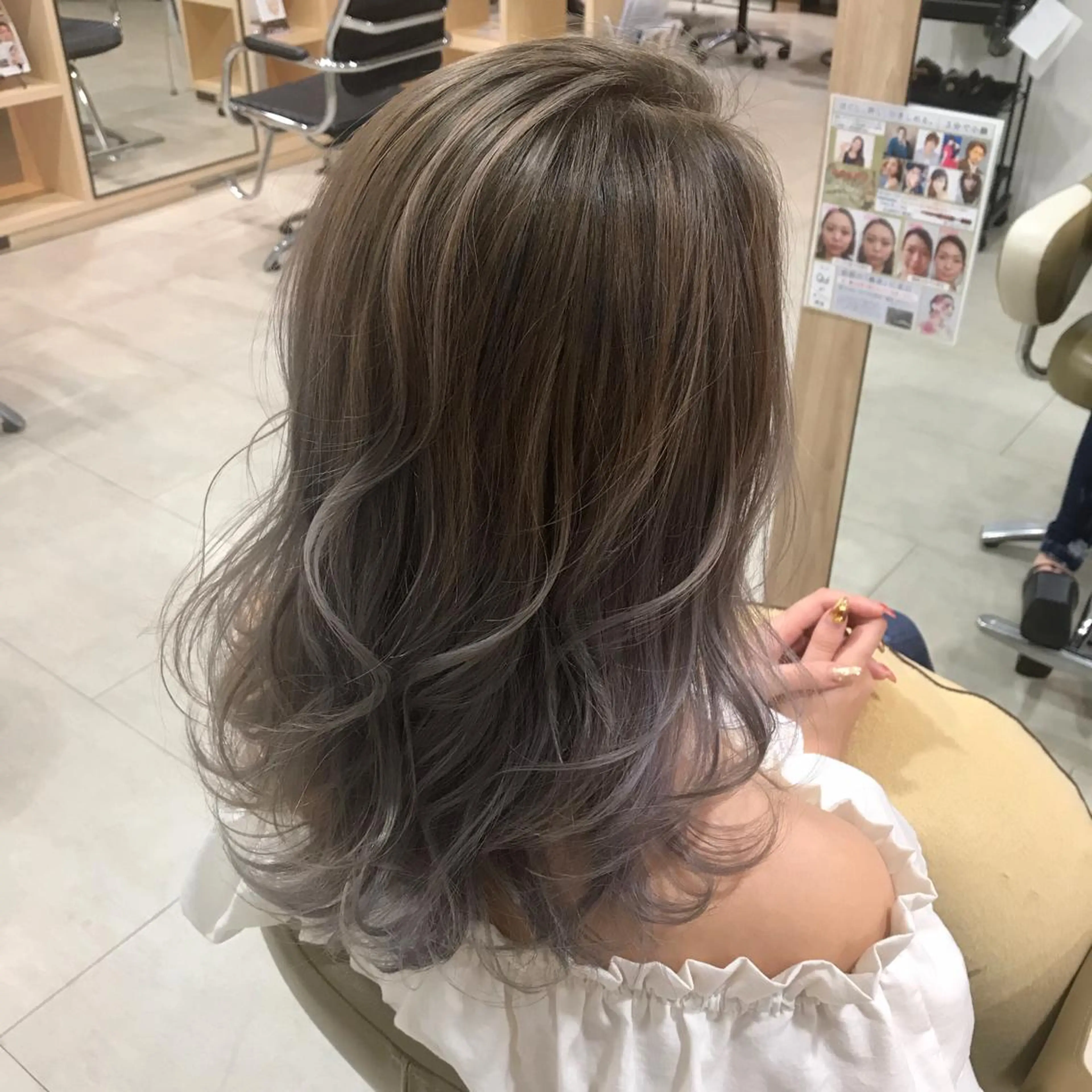 ロング ヘアカラー ヘッドスパ ヤマシタ ミサキのヘアスタイル